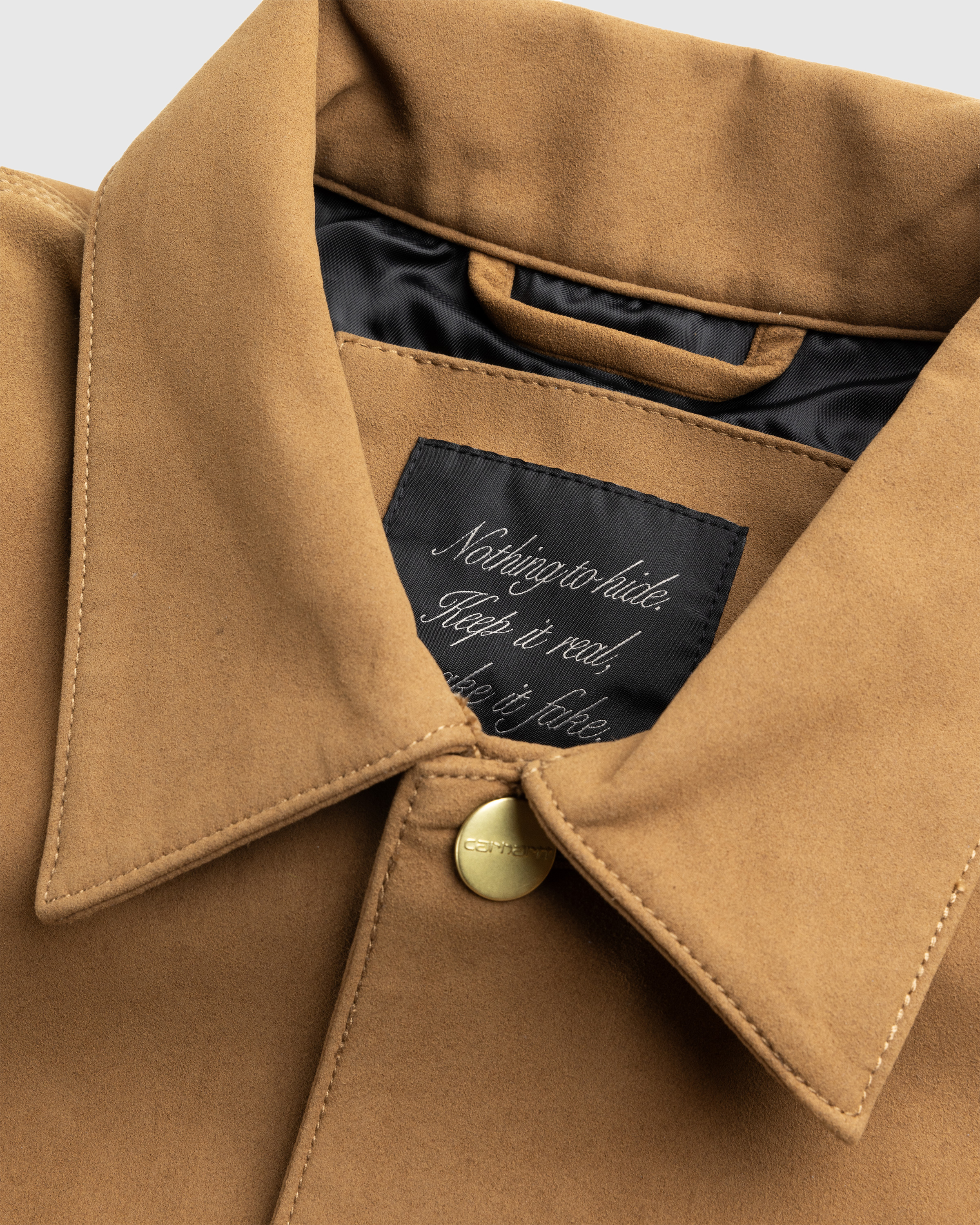 Carhartt – Suede Michigan Coat Hamilton Brown - Jackets - Brown - Image 7