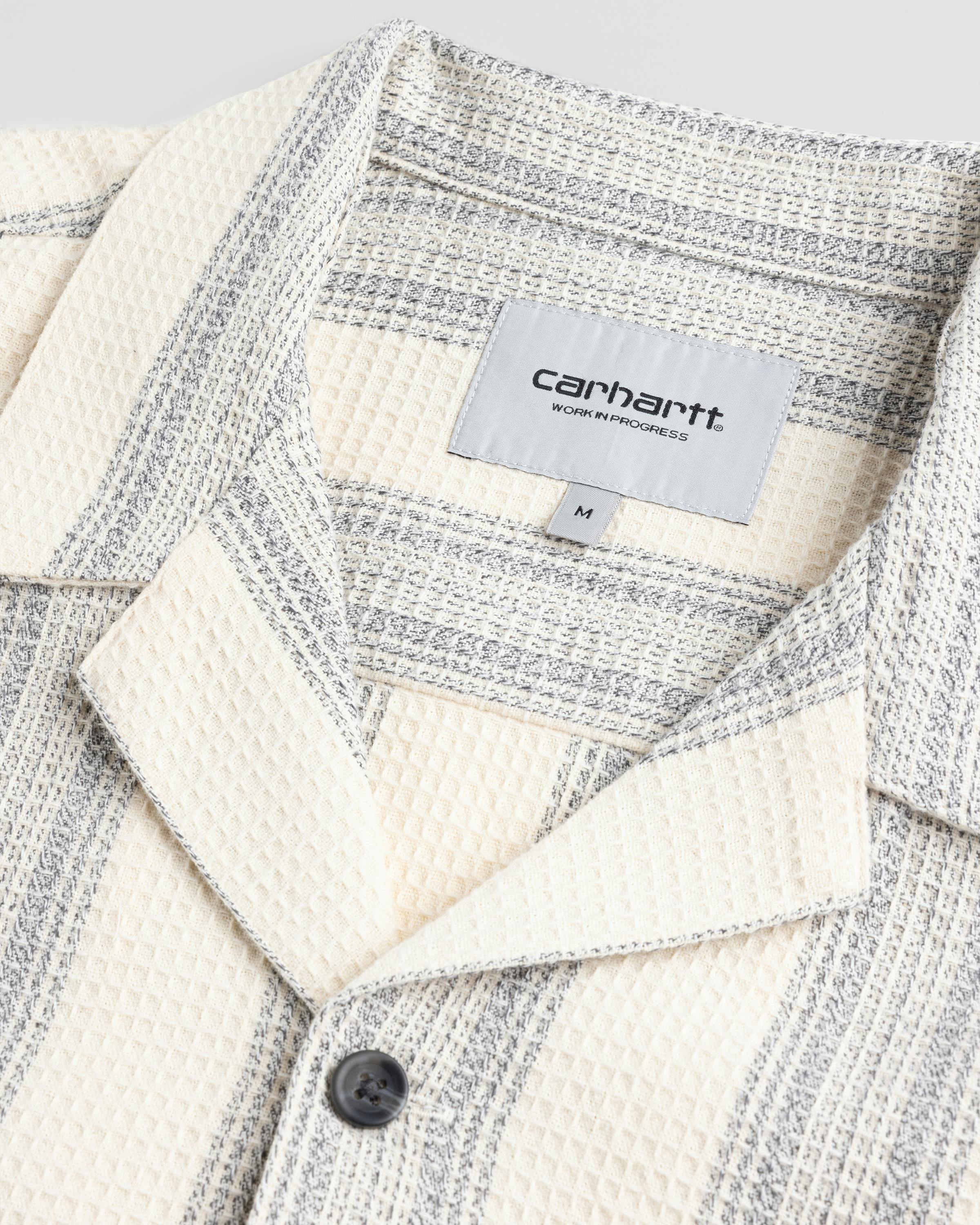 Carhartt WIP – S/S Dodson Shirt Dodson Stripe Natural - Longsleeve Shirts - Beige - Image 6