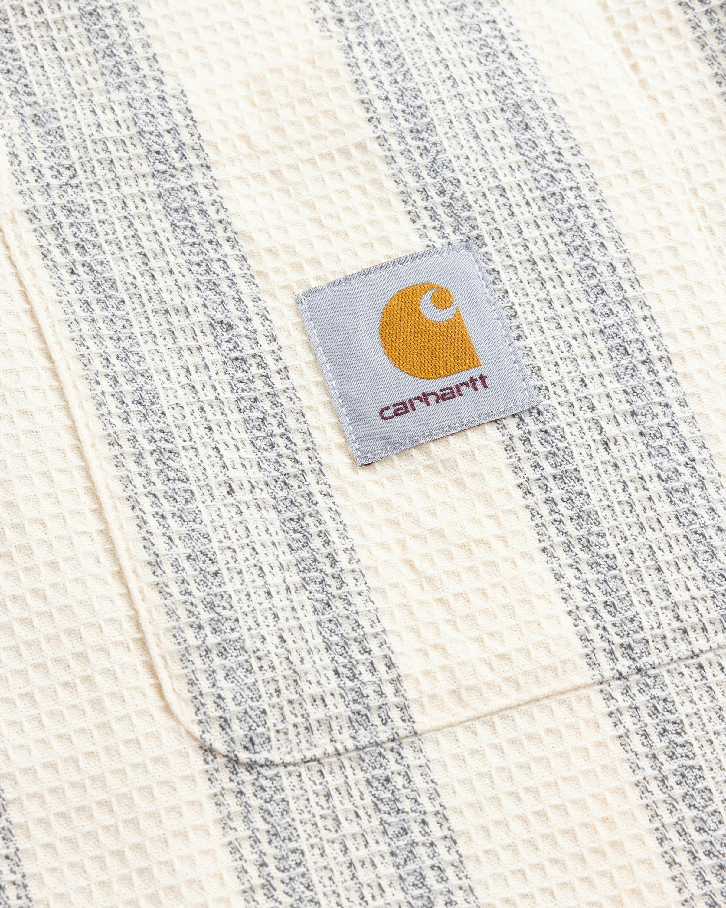 Carhartt WIP – S/S Dodson Shirt Dodson Stripe Natural - Longsleeve Shirts - Beige - Image 7