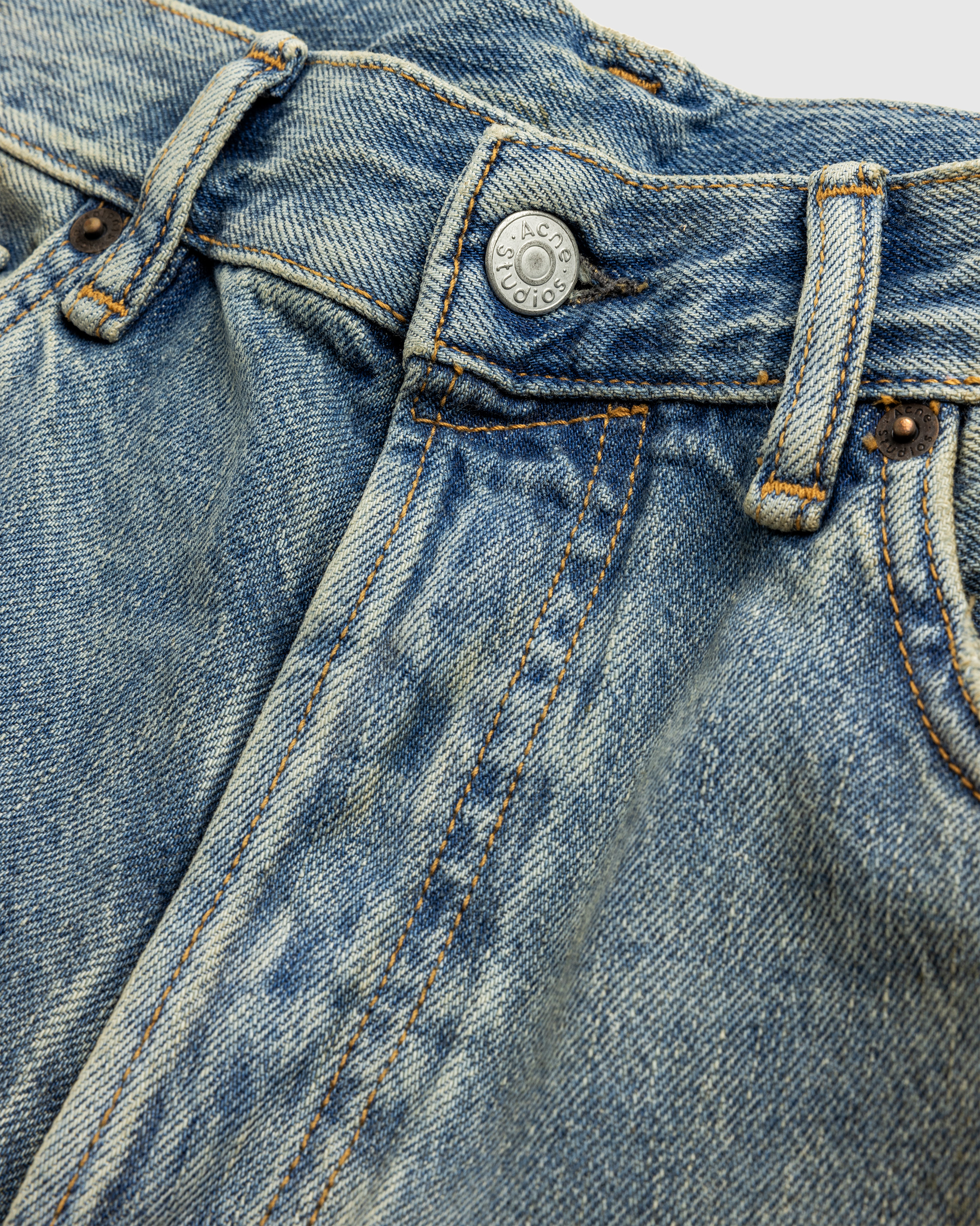 Acne Studios – Loose Fit Jeans 2021M Mid Blue - Denim - Blue - Image 7