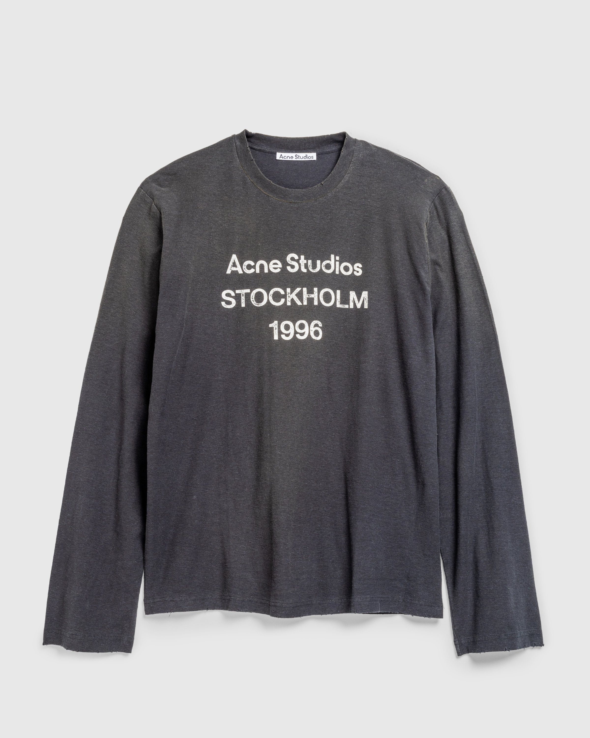 Acne Studios – Logo T-Shirt Faded Black - T-Shirts - Black - Image 1