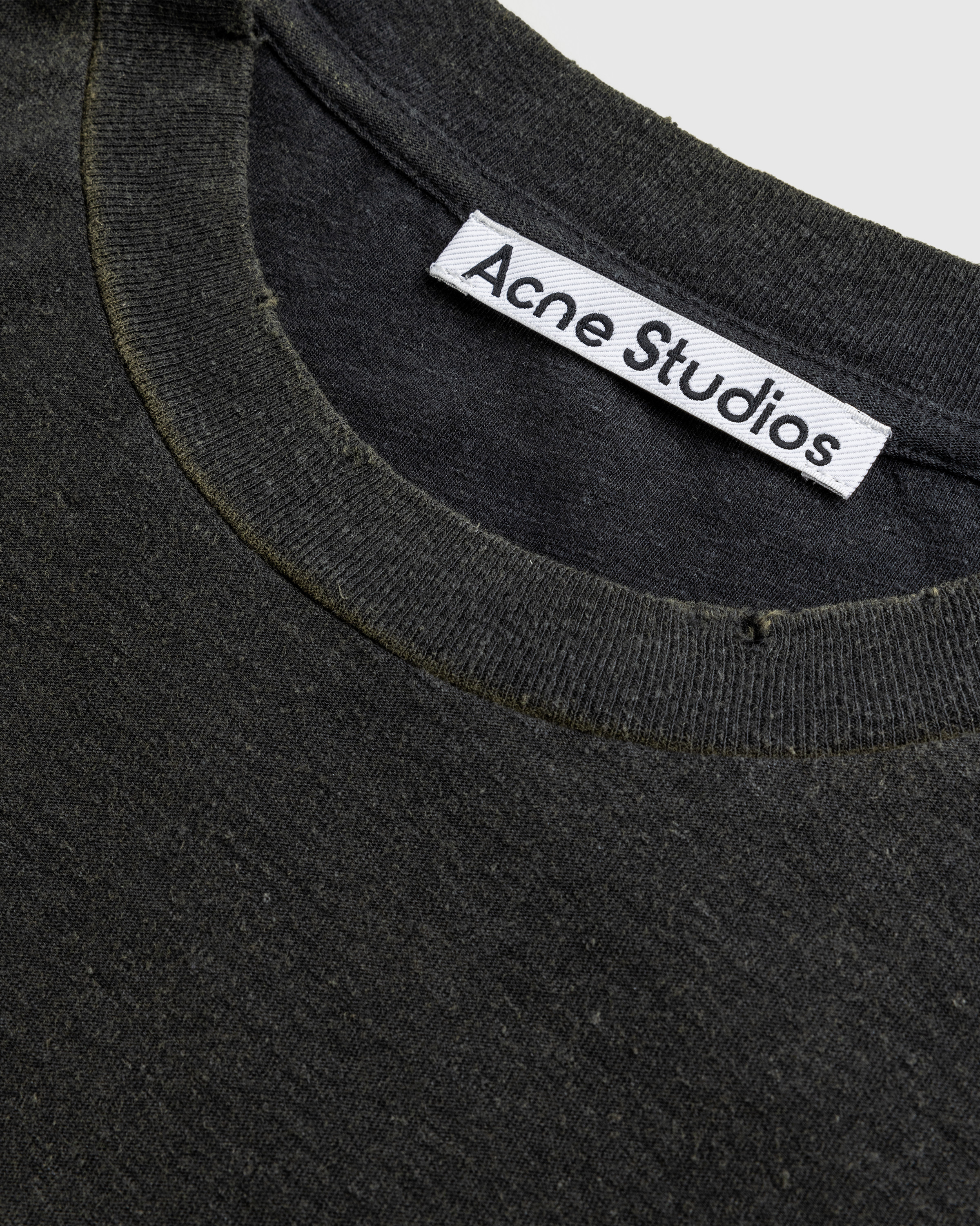 Acne Studios – Logo T-Shirt Faded Black - T-Shirts - Black - Image 7
