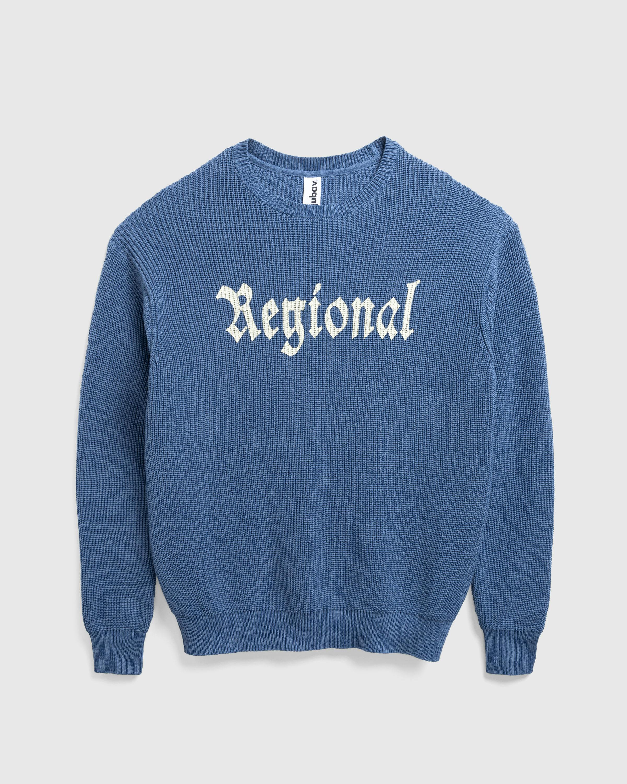 Ljubav x Highsnobiety – Regional Knit Sweater Blue - Knitwear - Blue - Image 1