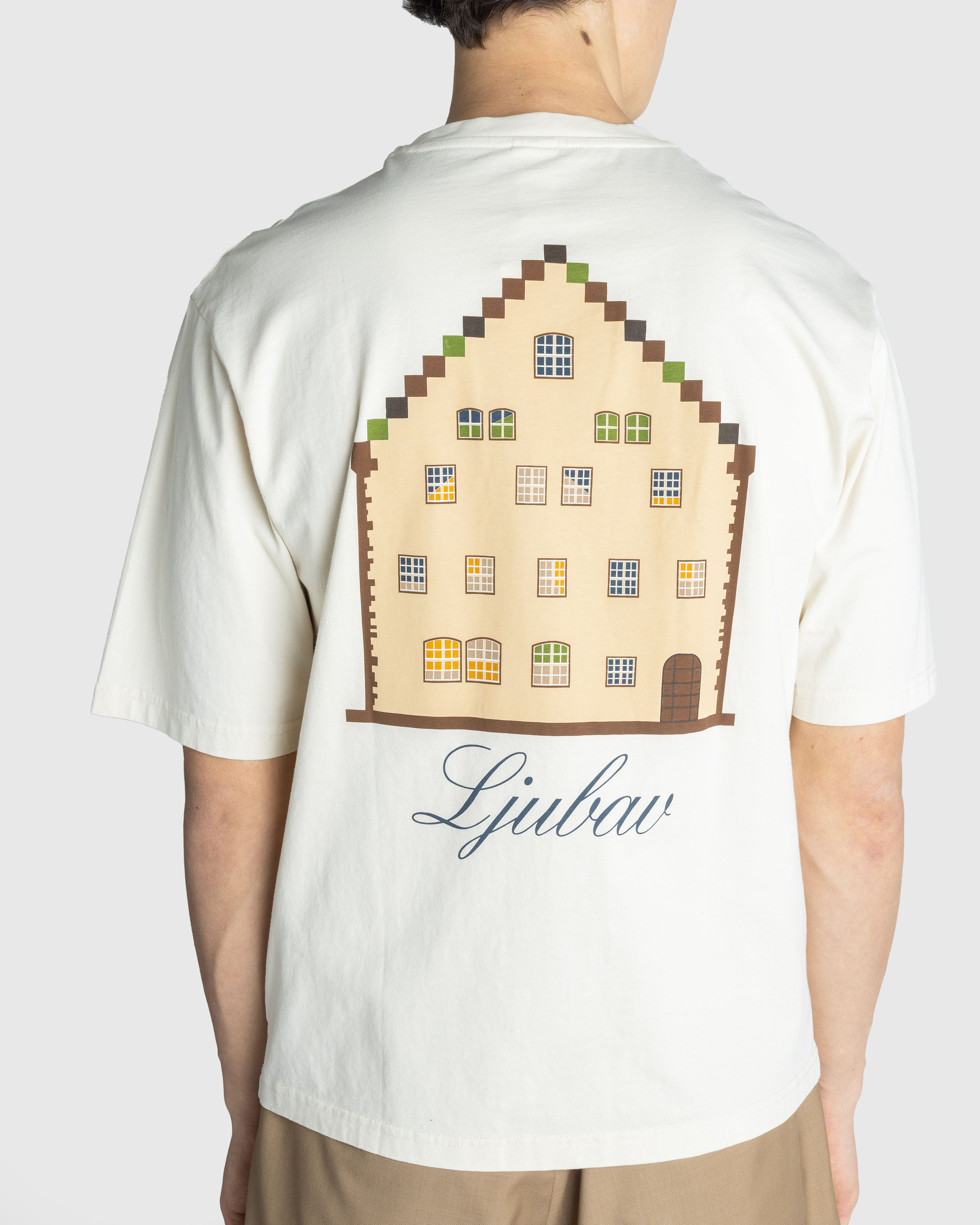 Ljubav x Highsnobiety – Landhaus T-Shirt Eggshell - T-Shirts - Beige - Image 7