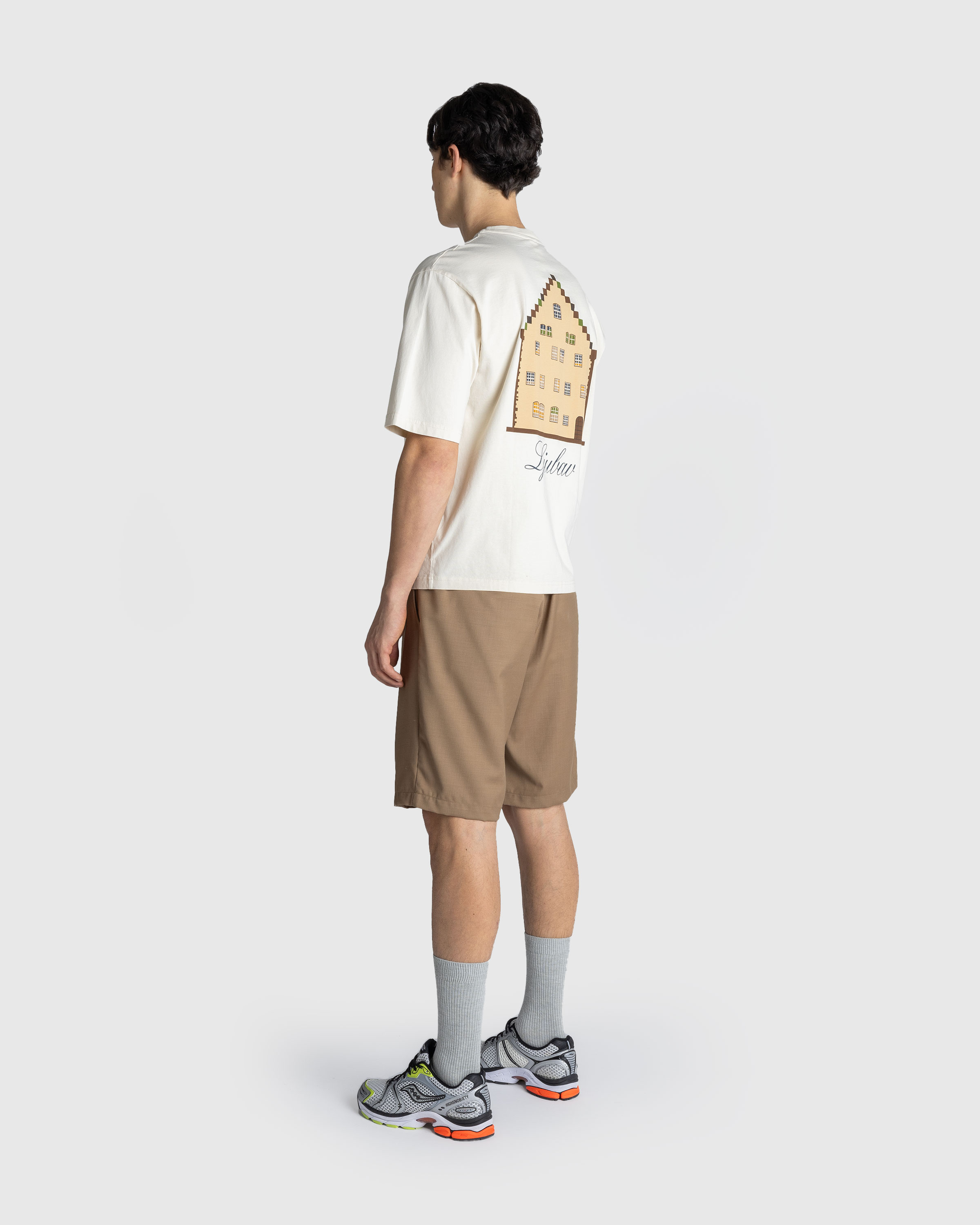 Ljubav x Highsnobiety – Landhaus T-Shirt Eggshell - Tops - Beige - Image 6