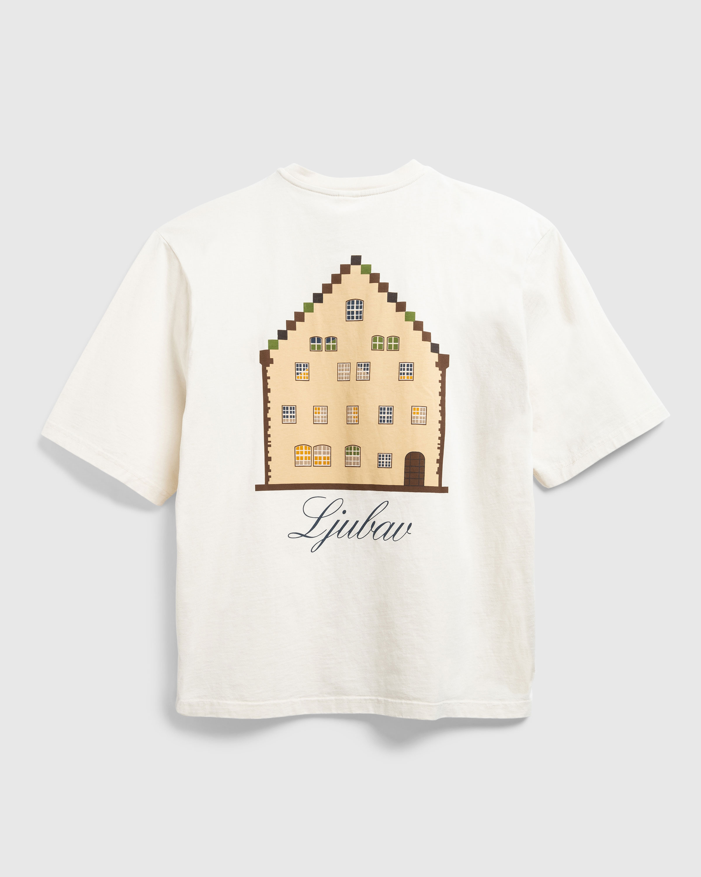 Ljubav x Highsnobiety – Landhaus T-Shirt Eggshell - T-Shirts - Beige - Image 1