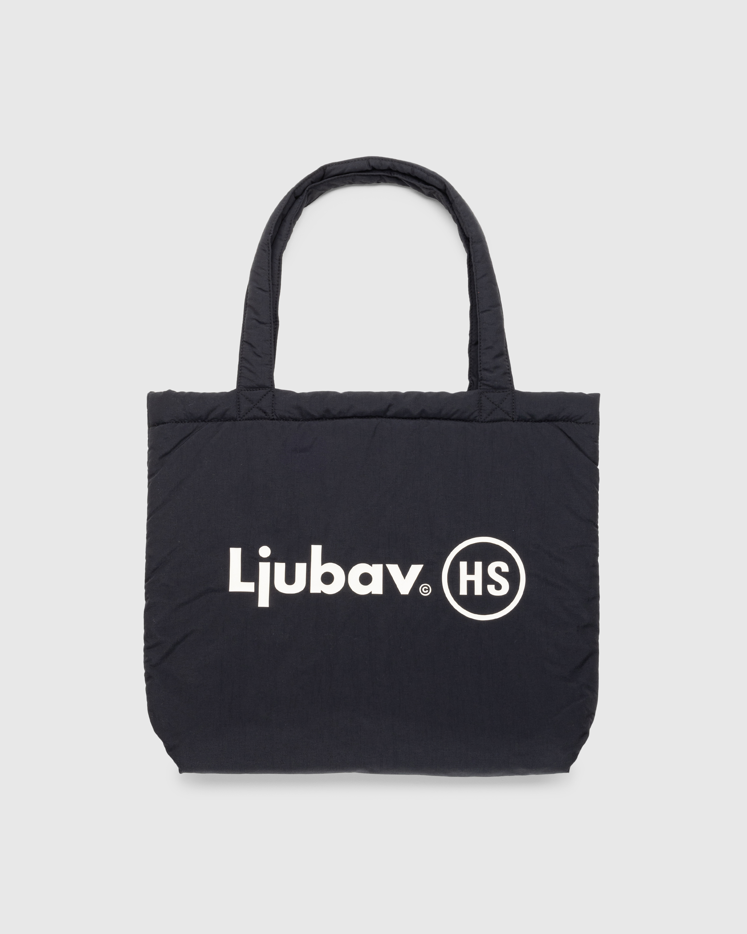 Ljubav x Highsnobiety – Padded Tote Bag Black - Tote Bags - Black - Image 3