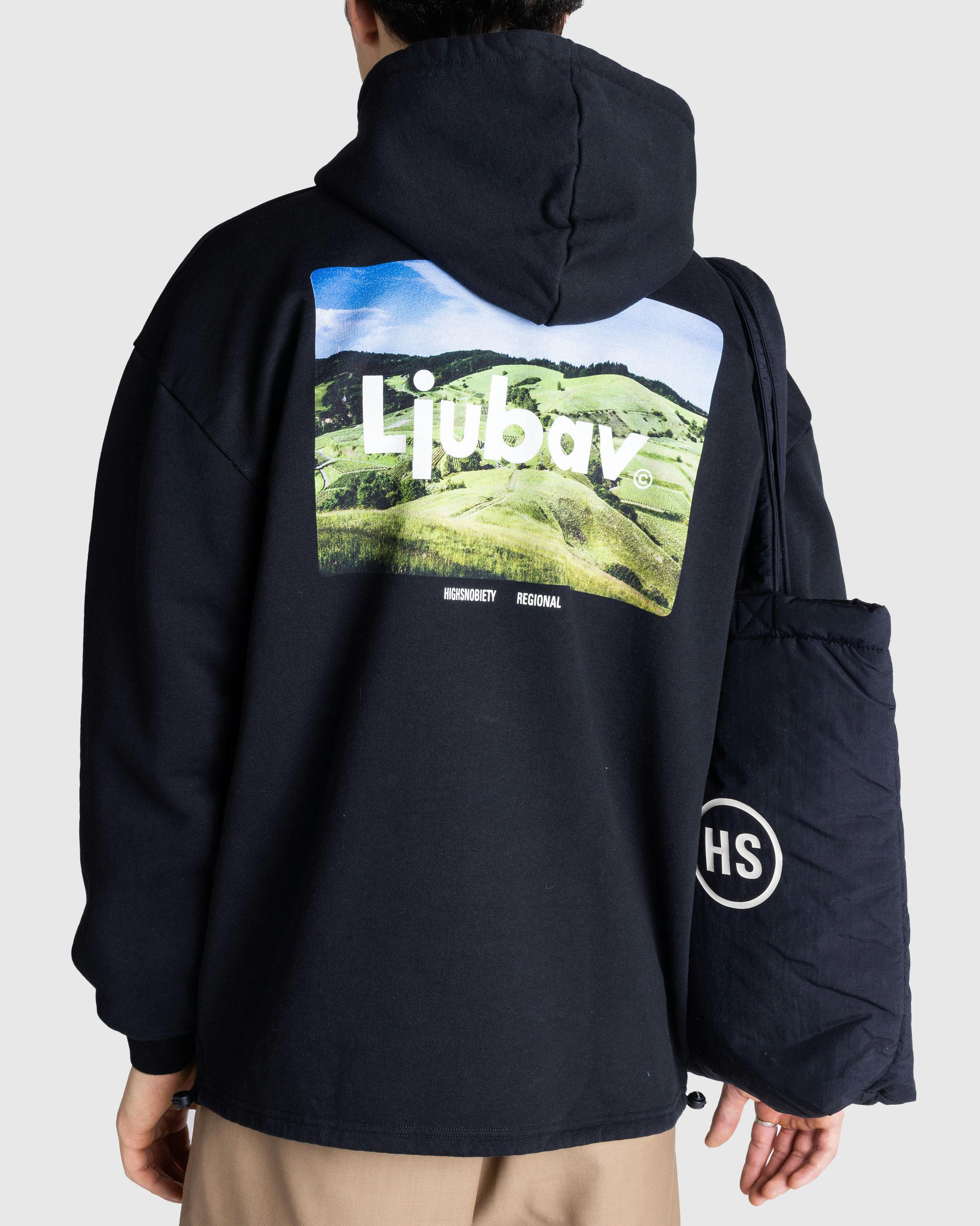 Ljubav x Highsnobiety – Landscape Hoodie Black - Hoodies - Black - Image 4