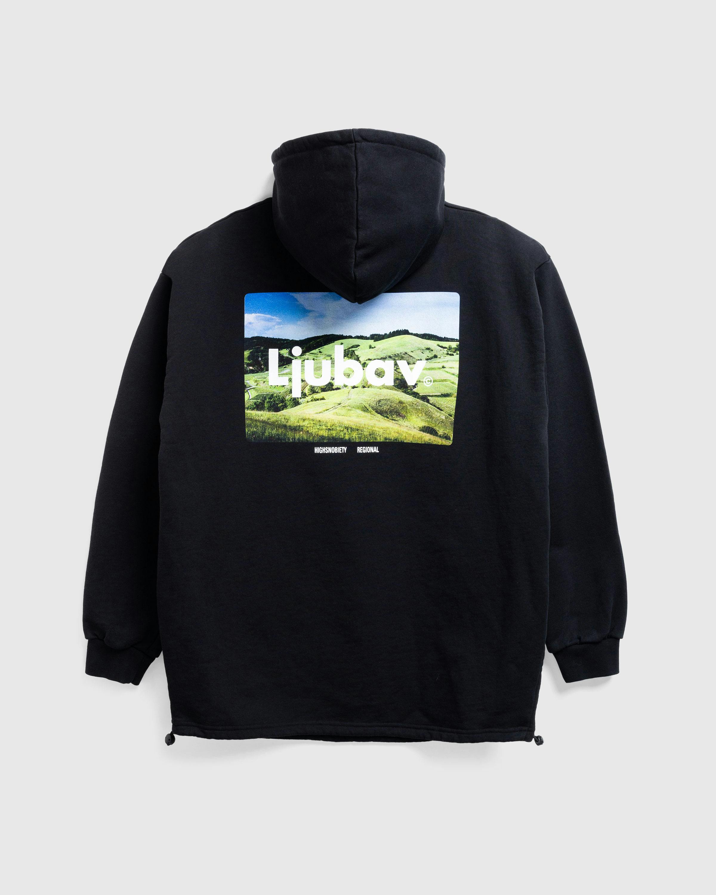 Ljubav x Highsnobiety – Landscape Hoodie Black - Hoodies - Black - Image 1