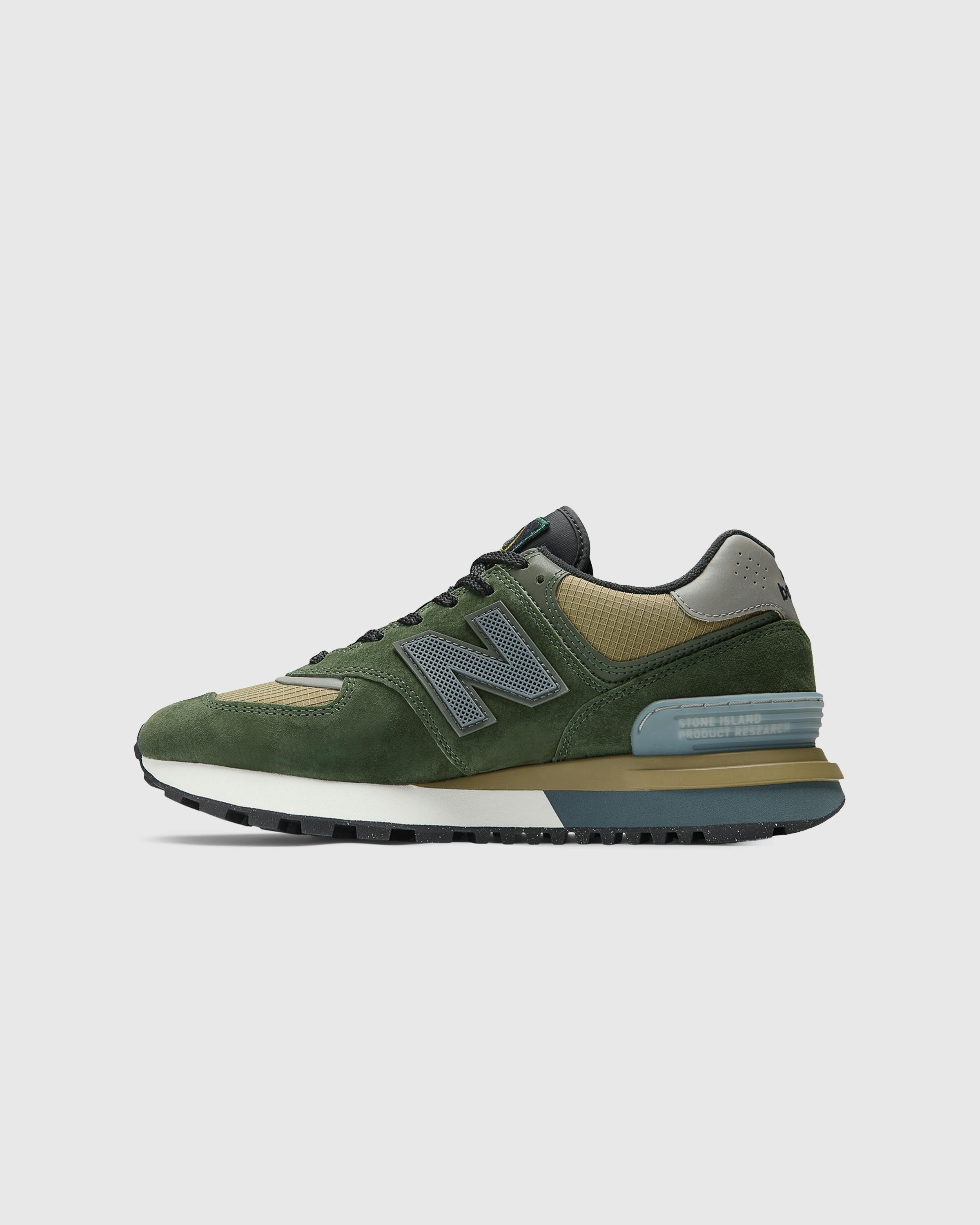 New Balance x Stone Island – U574LGIL-001 Dark Green - Low Top Sneakers - Green - Image 2