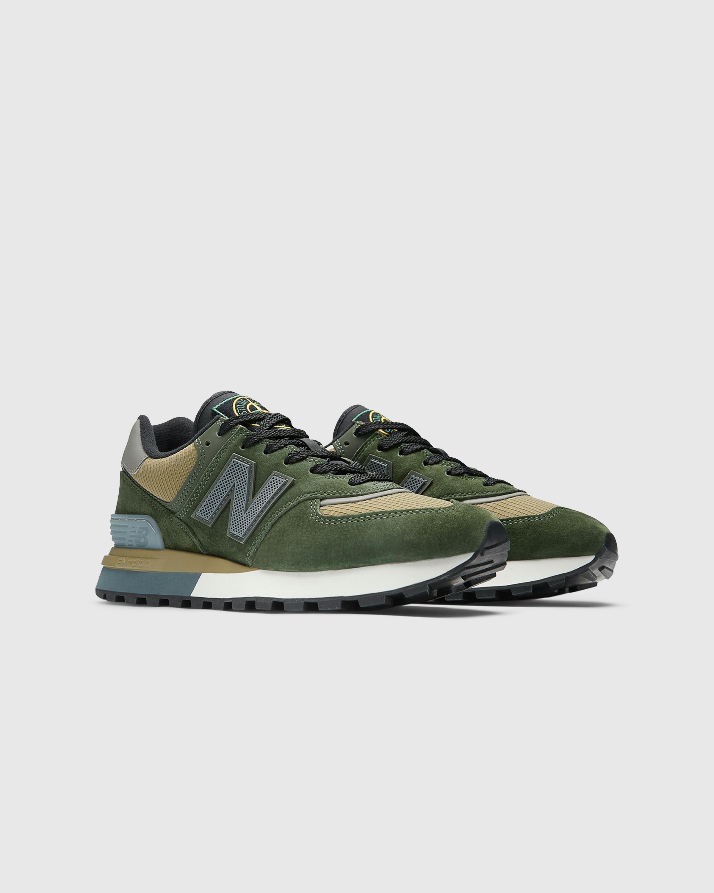 New Balance x Stone Island – U574LGIL-001 Dark Green - Low Top Sneakers - Green - Image 3