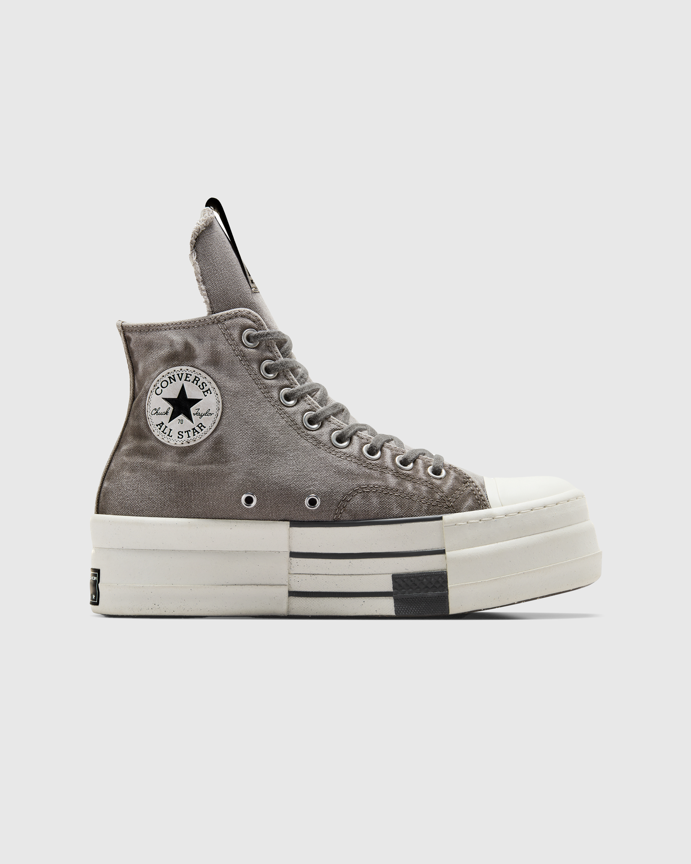 Converse x DRKSHDW – DBL DRKSTAR Chuck 70 Hi Concrete - High Top Sneakers - Grey - Image 1