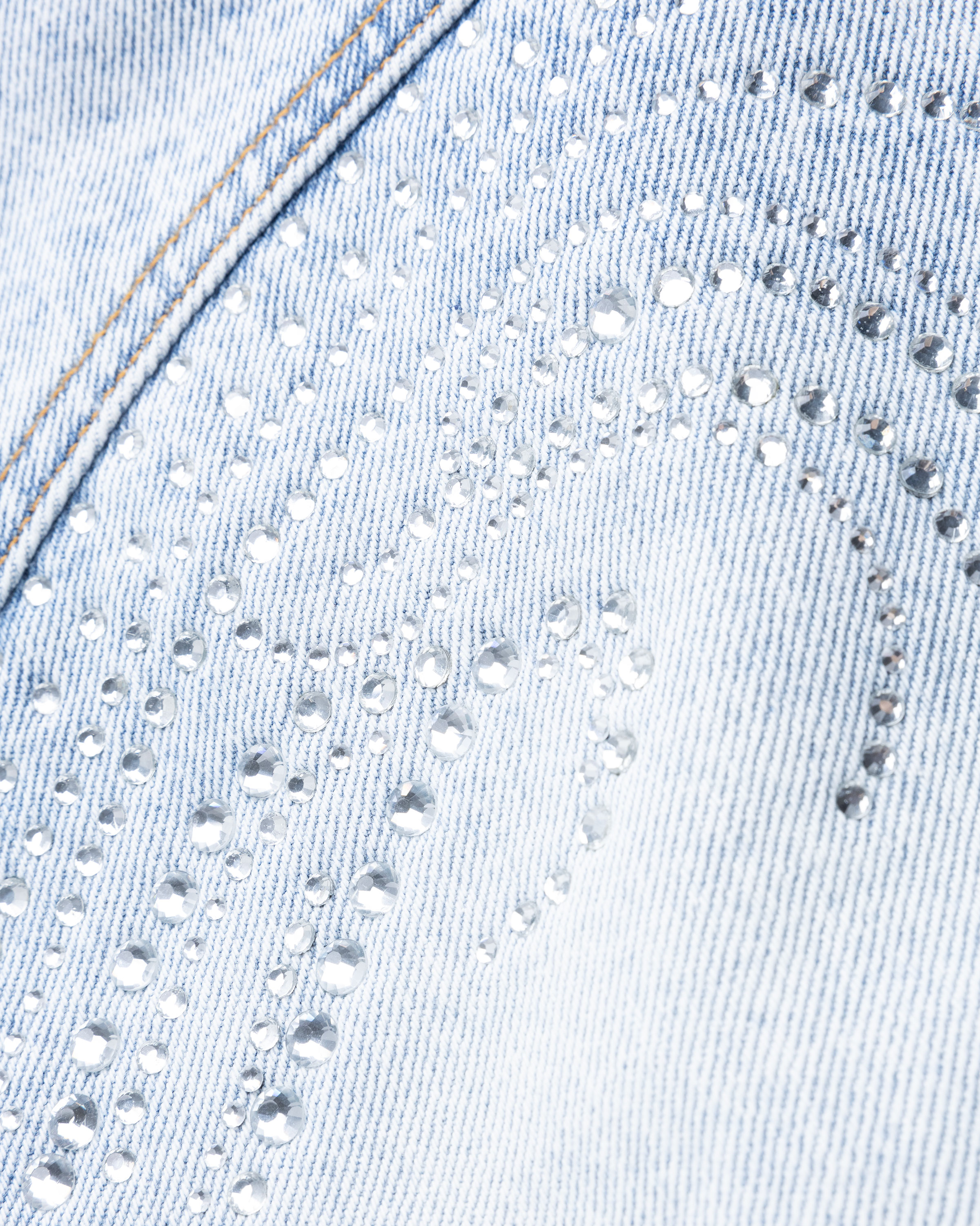 Y/Project – Rhinestone Jeans Blue - Denim - Blue - Image 8