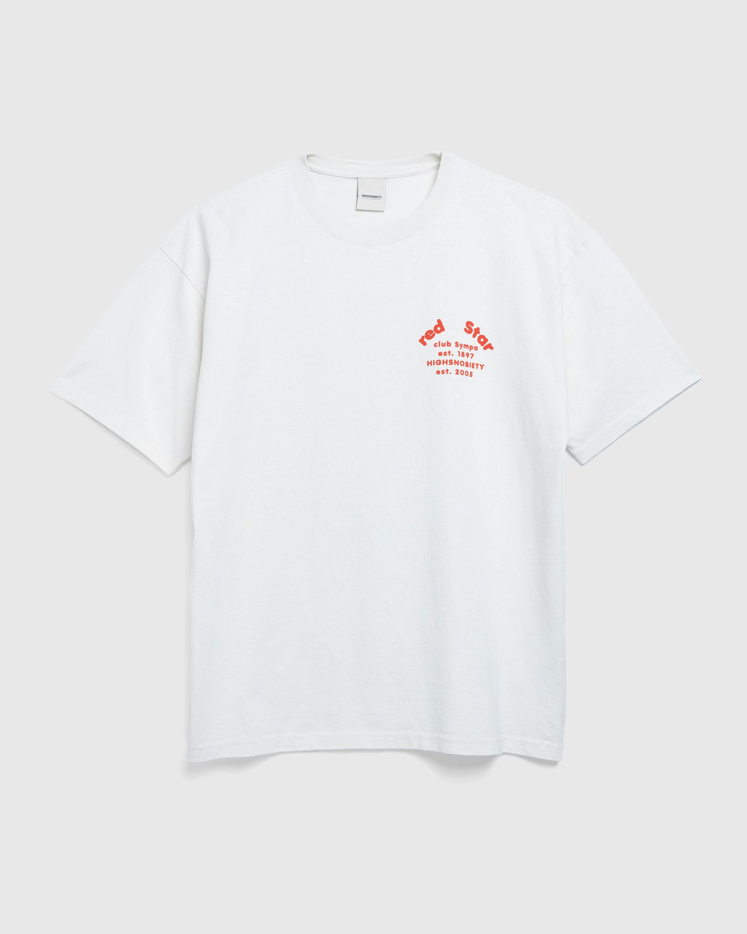 Red Star x Highsnobiety – Logo T-Shirt Light Beige - Tees - Beige - Image 3