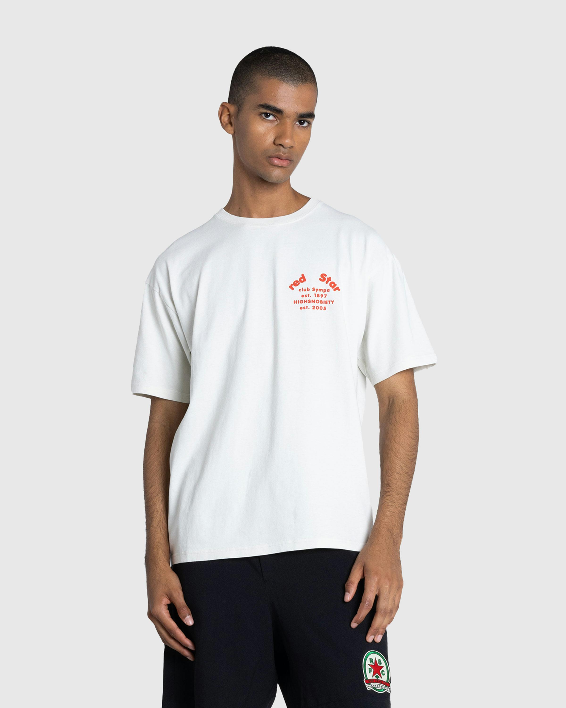 Red Star x Highsnobiety – Logo T-Shirt Light Beige - Tees - Beige - Image 2