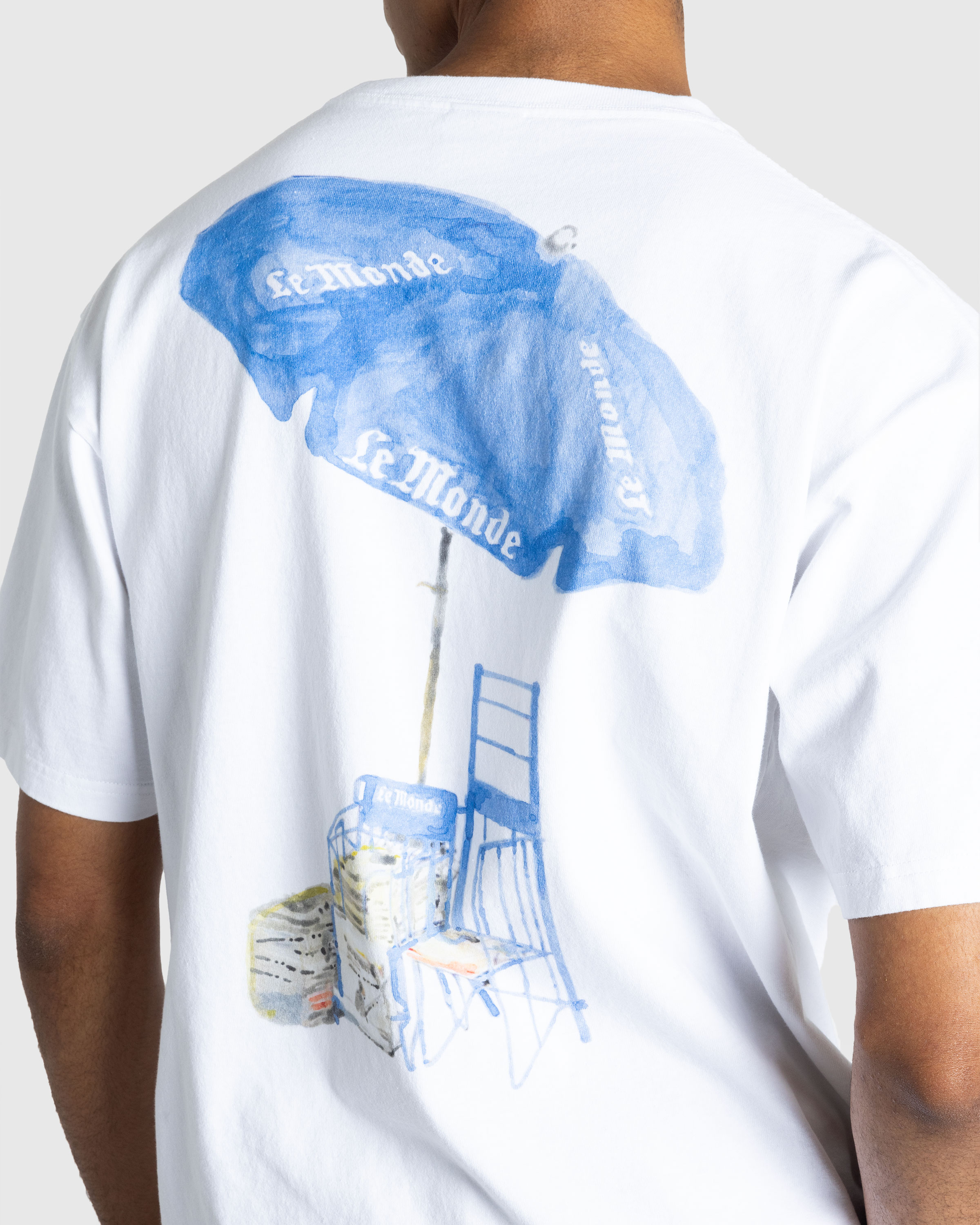 Le Monde x Highsnobiety – Watercolor T-Shirt White - T-Shirts - White - Image 6