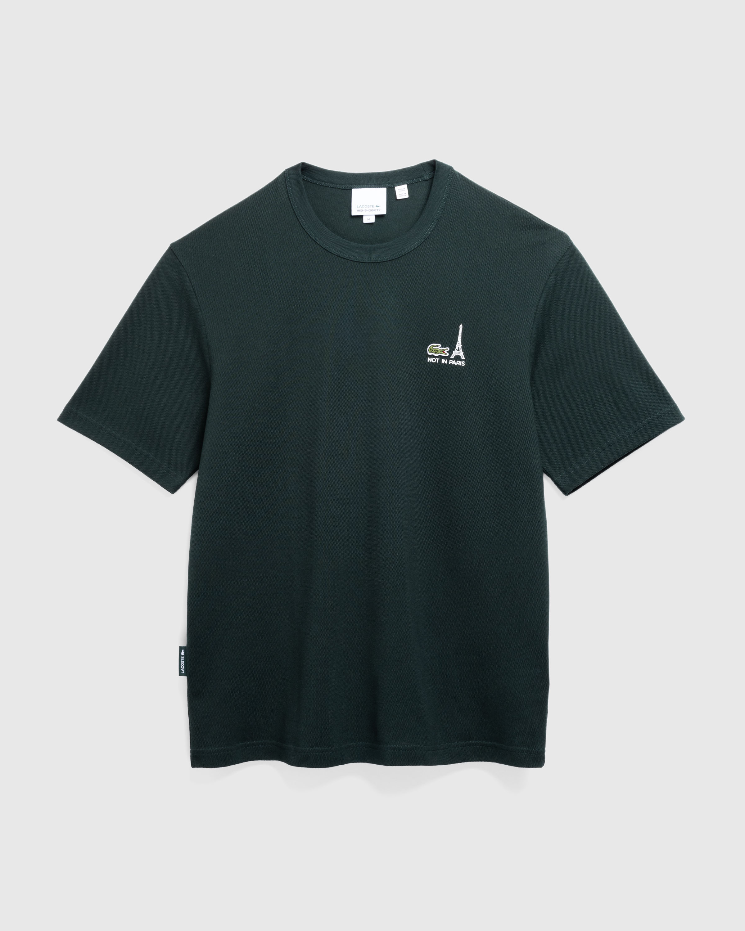 Lacoste x Highsnobiety – Piqué T-Shirt Green - T-Shirts - Green - Image 1