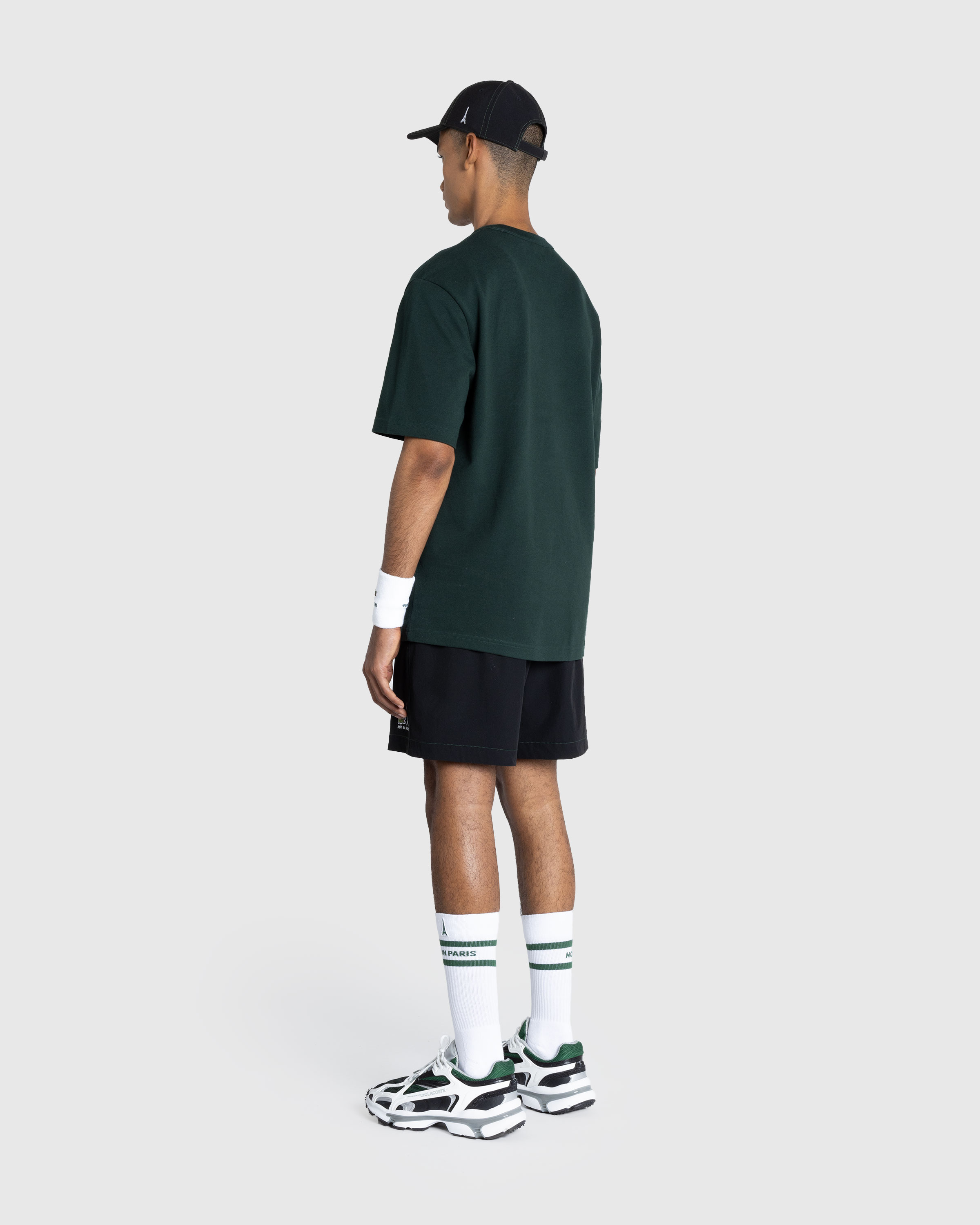 Lacoste x Highsnobiety – Not In Paris Tennis Shorts Black - Active Shorts - Sinople - Image 5