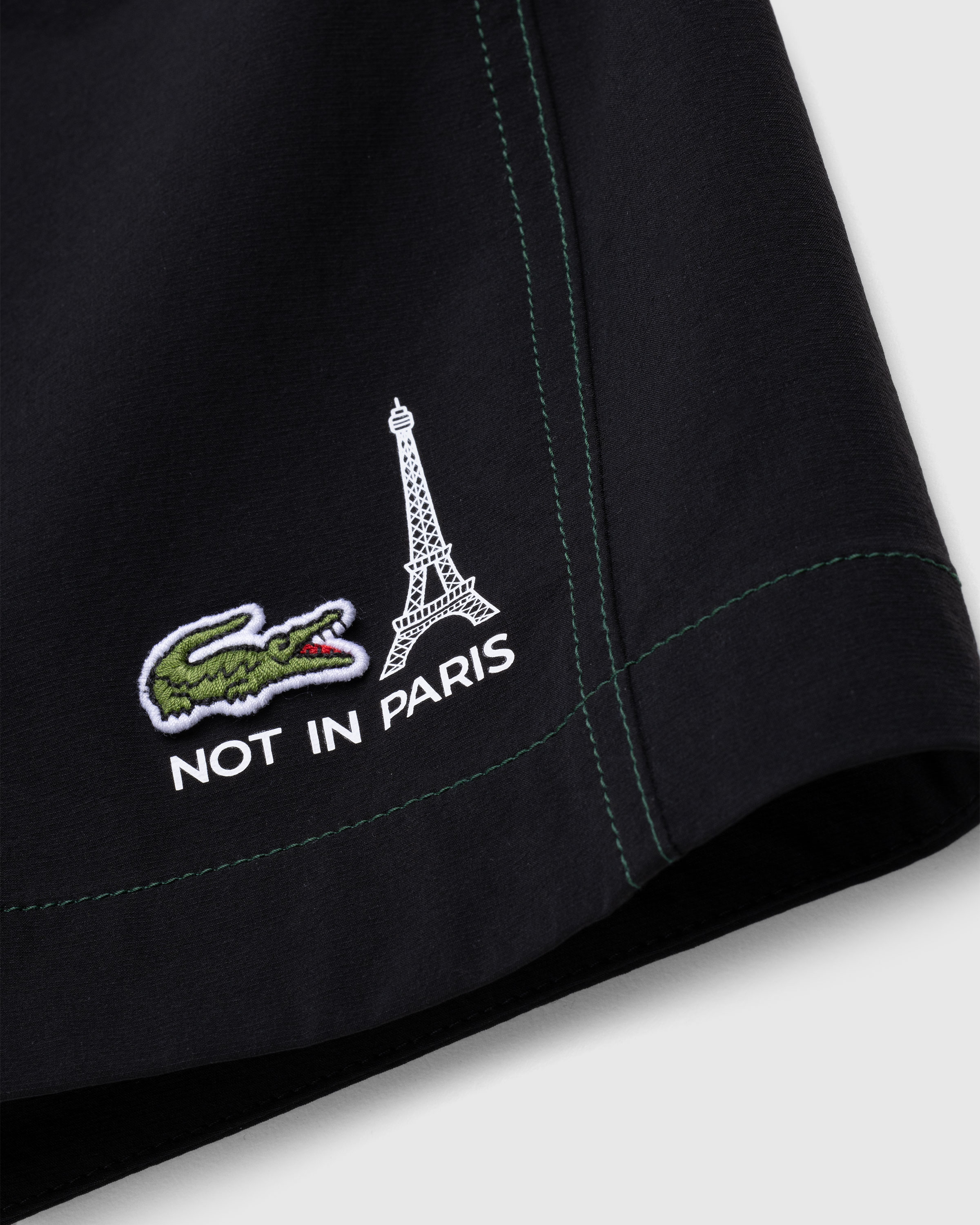 Lacoste x Highsnobiety – Not In Paris Tennis Shorts Black - Active Shorts - Sinople - Image 7