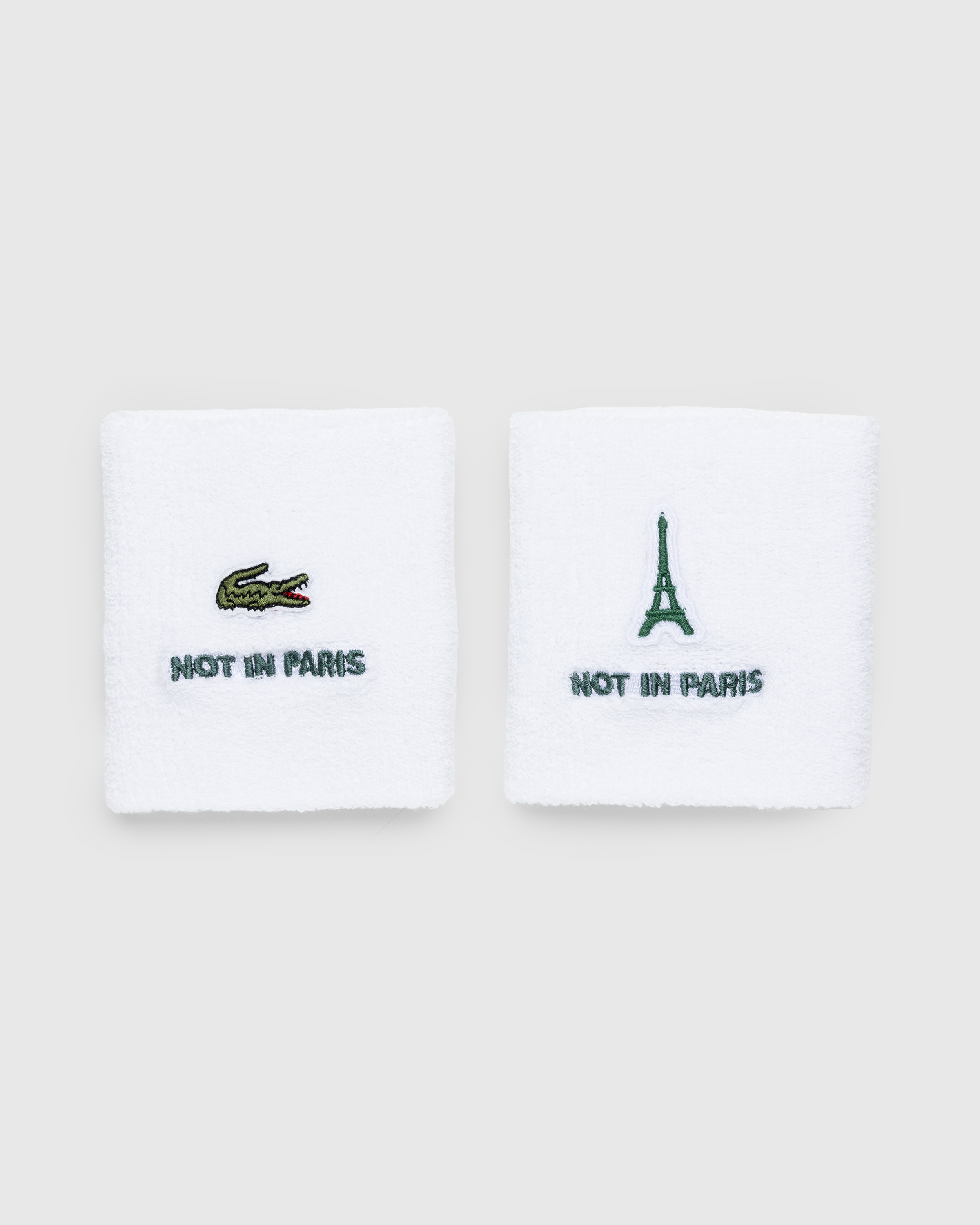 Lacoste x Highsnobiety – Not In Paris Sweatbands White - Sports Gear - White - Image 1