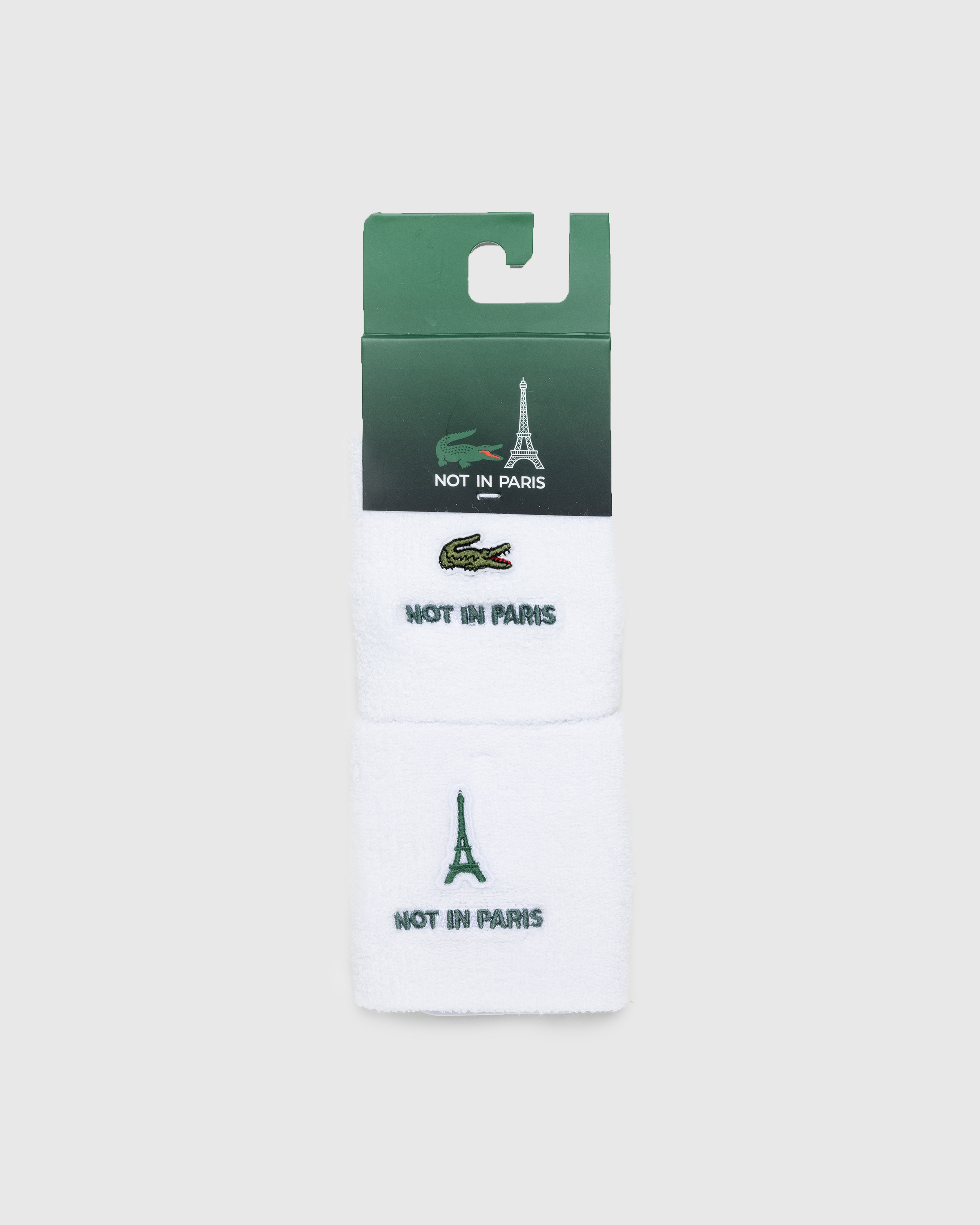 Lacoste x Highsnobiety – Not In Paris Sweatbands White - Sports Gear - White - Image 8