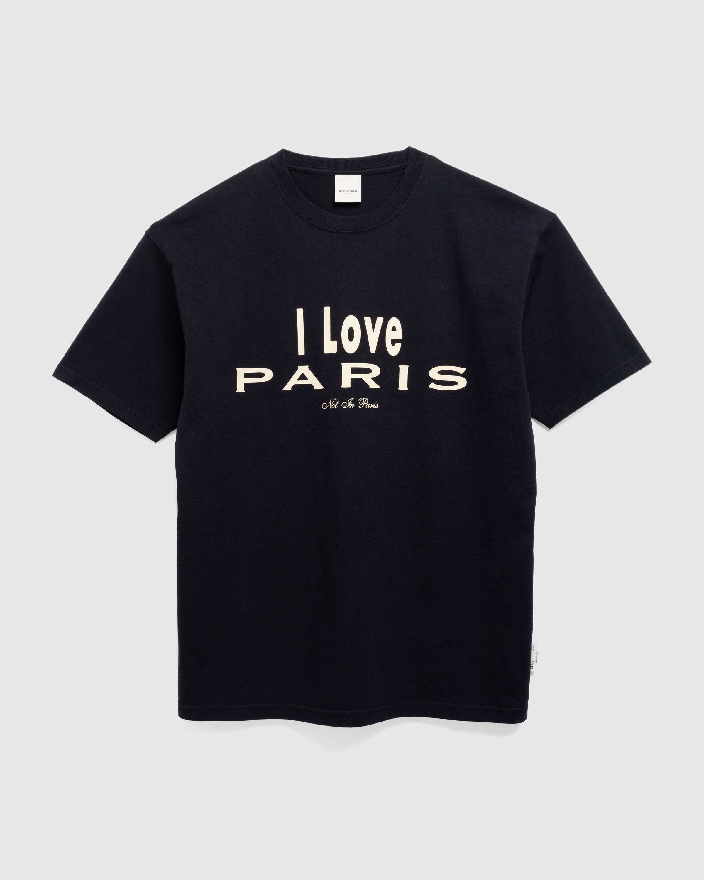 Highsnobiety – I Love Paris T-Shirt Black - T-Shirts - Black - Image 1