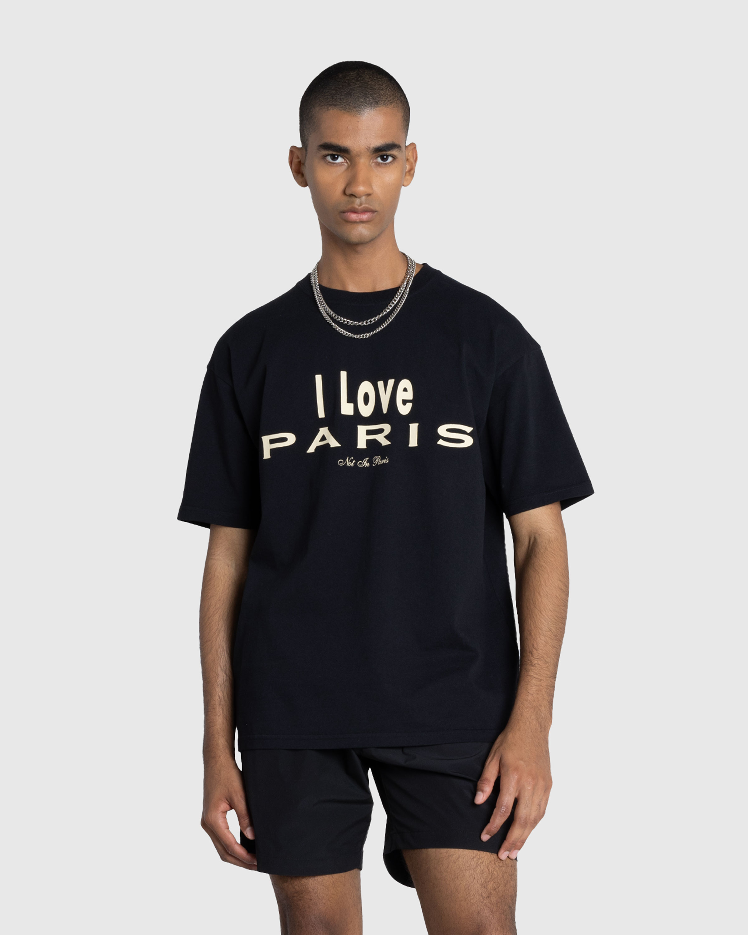Highsnobiety – I Love Paris T-Shirt Black - T-Shirts - Black - Image 2