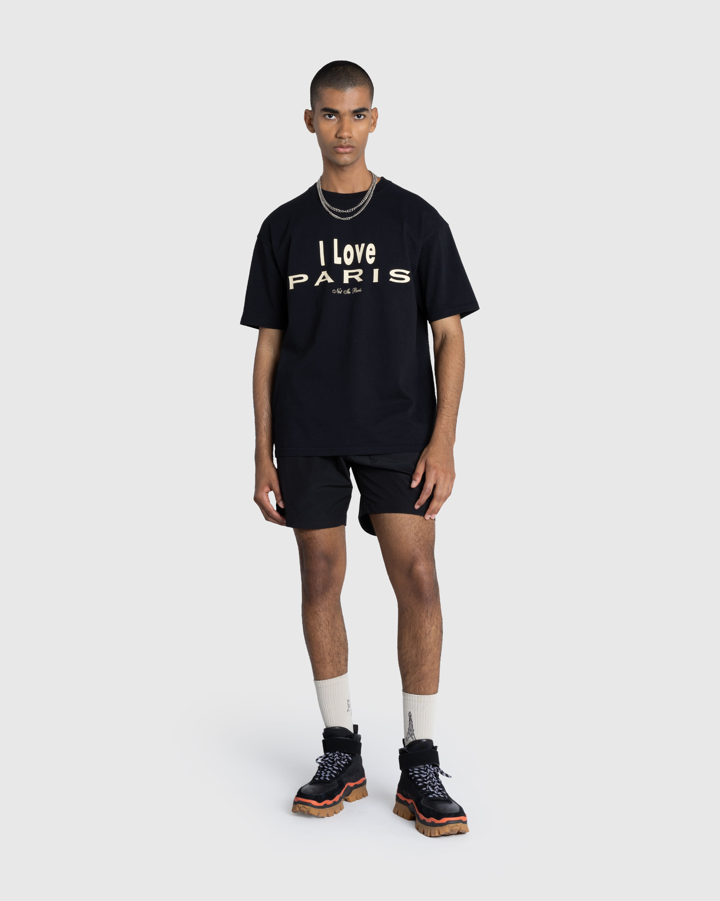 Highsnobiety – I Love Paris T-Shirt Black - T-Shirts - Black - Image 4