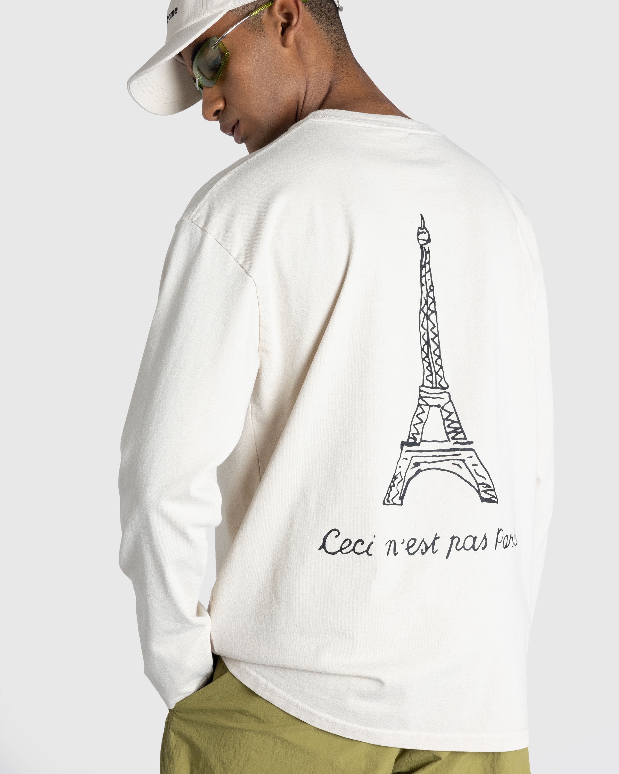 Highsnobiety – Not In Paris Long Sleeve Off White - Longsleeves - White - Image 6
