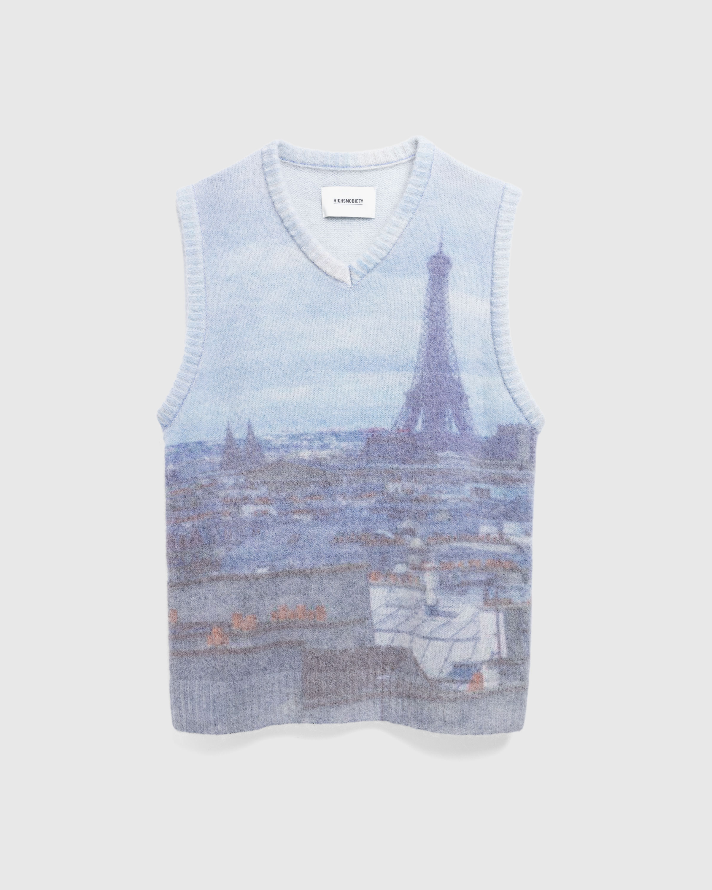 Highsnobiety – Paris Cityscape Sweater Vest Multi - Knitwear - Multi - Image 1