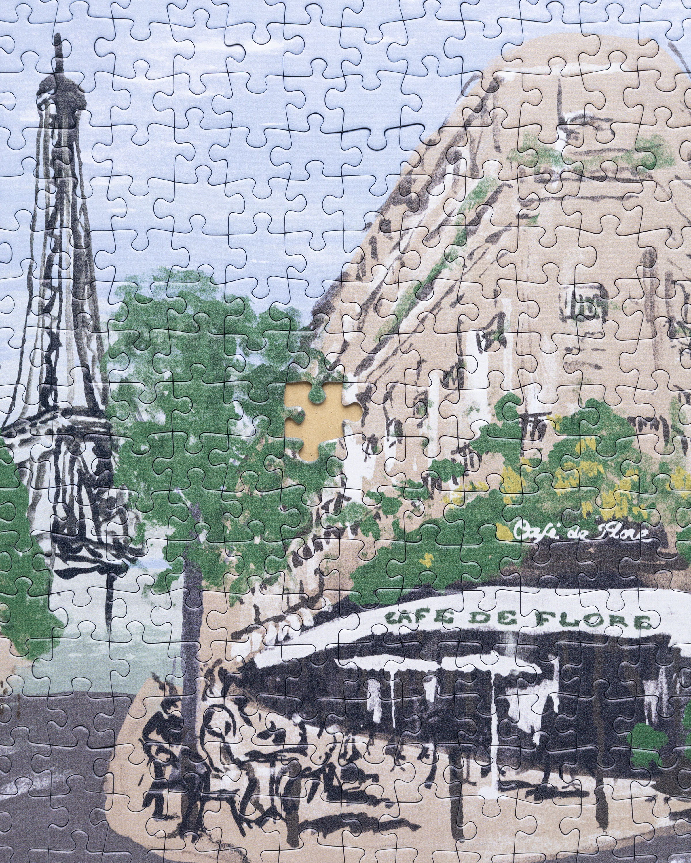Café de Flore x Highsnobiety – Cityscape Puzzle Multi - Arts & Collectibles - Blue - Image 5