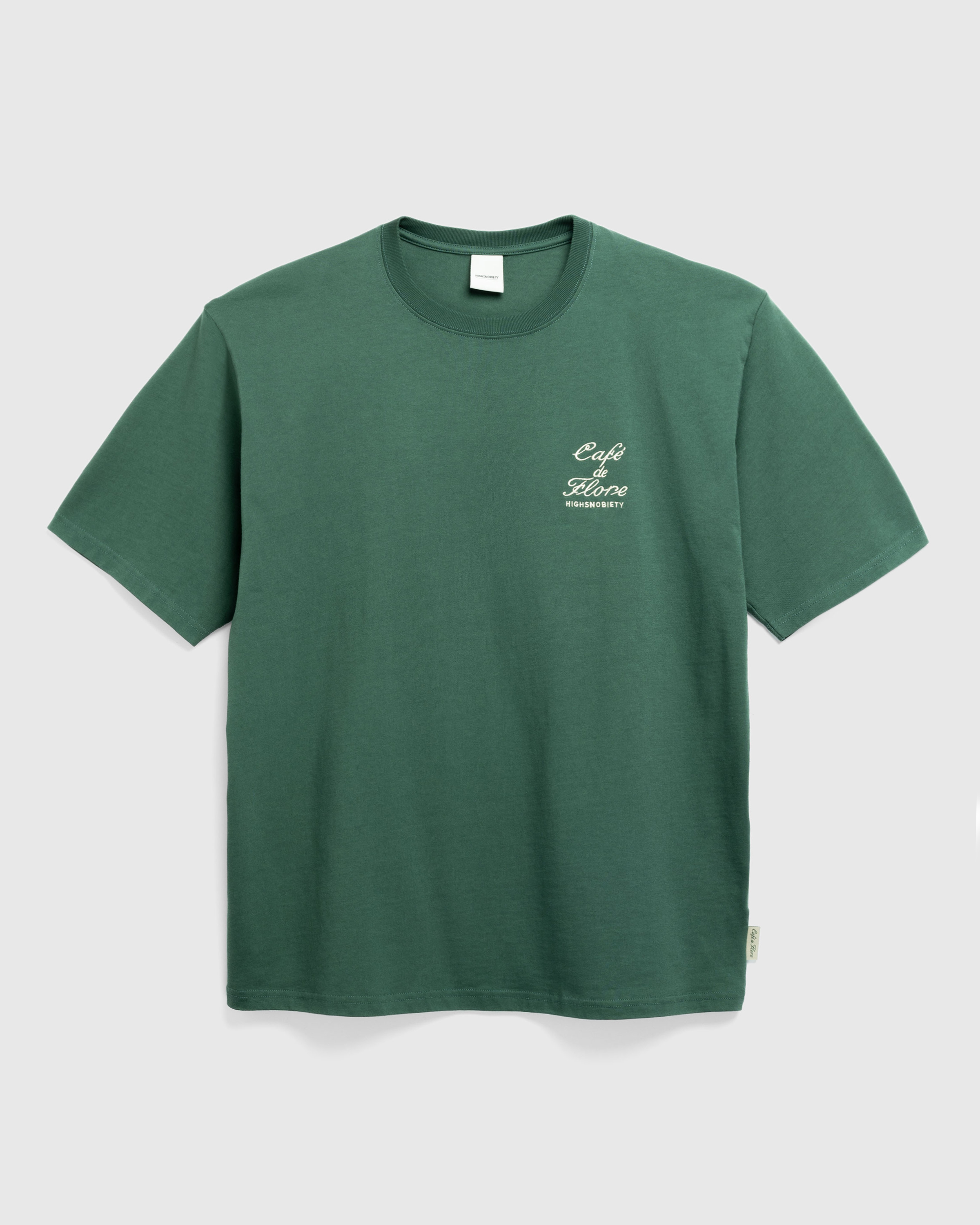 Café de Flore x Highsnobiety – Logo T-Shirt Green - T-Shirts - Green - Image 3