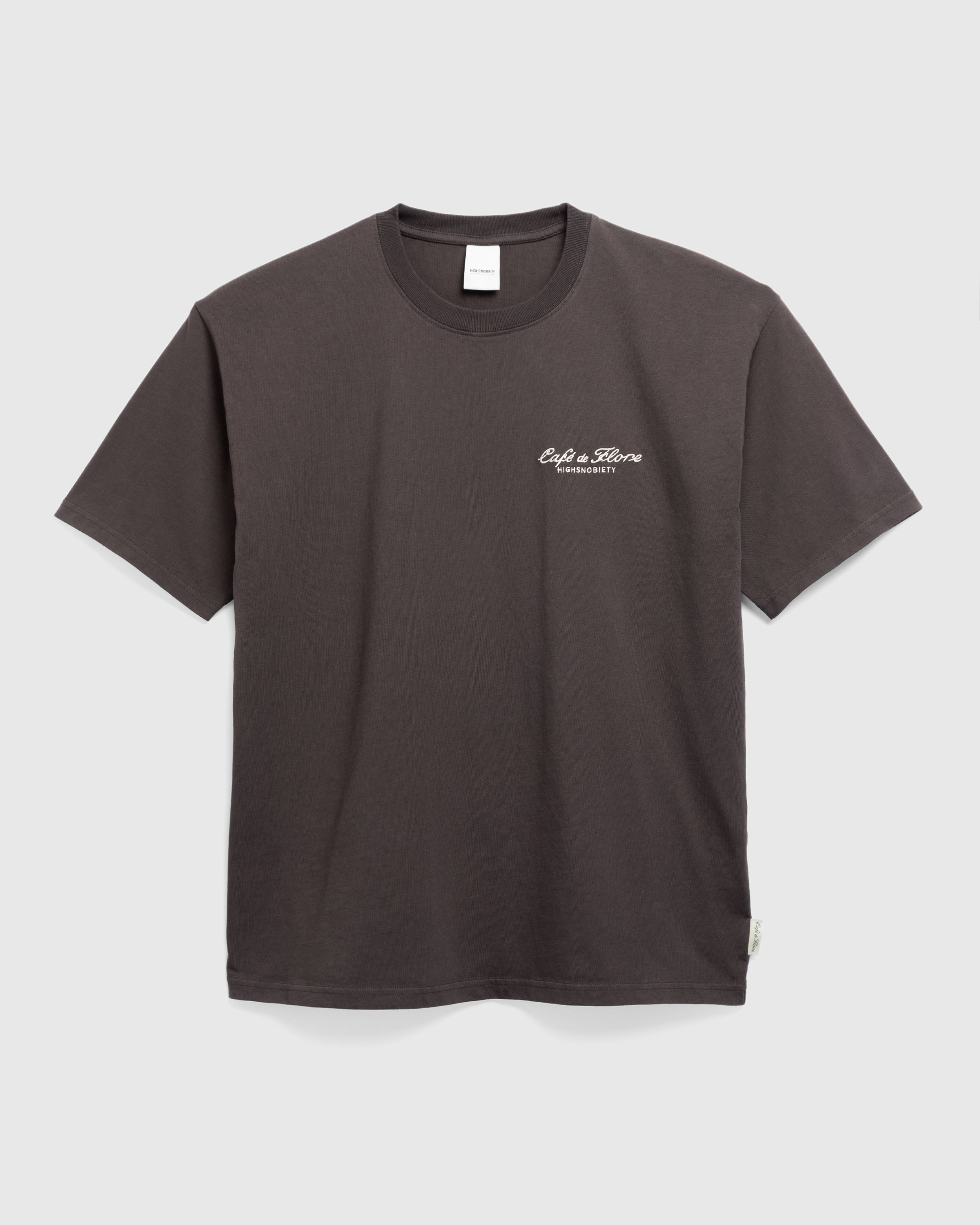 Café de Flore x Highsnobiety – Chocolat T-Shirt Brown - T-Shirts - Grey - Image 3