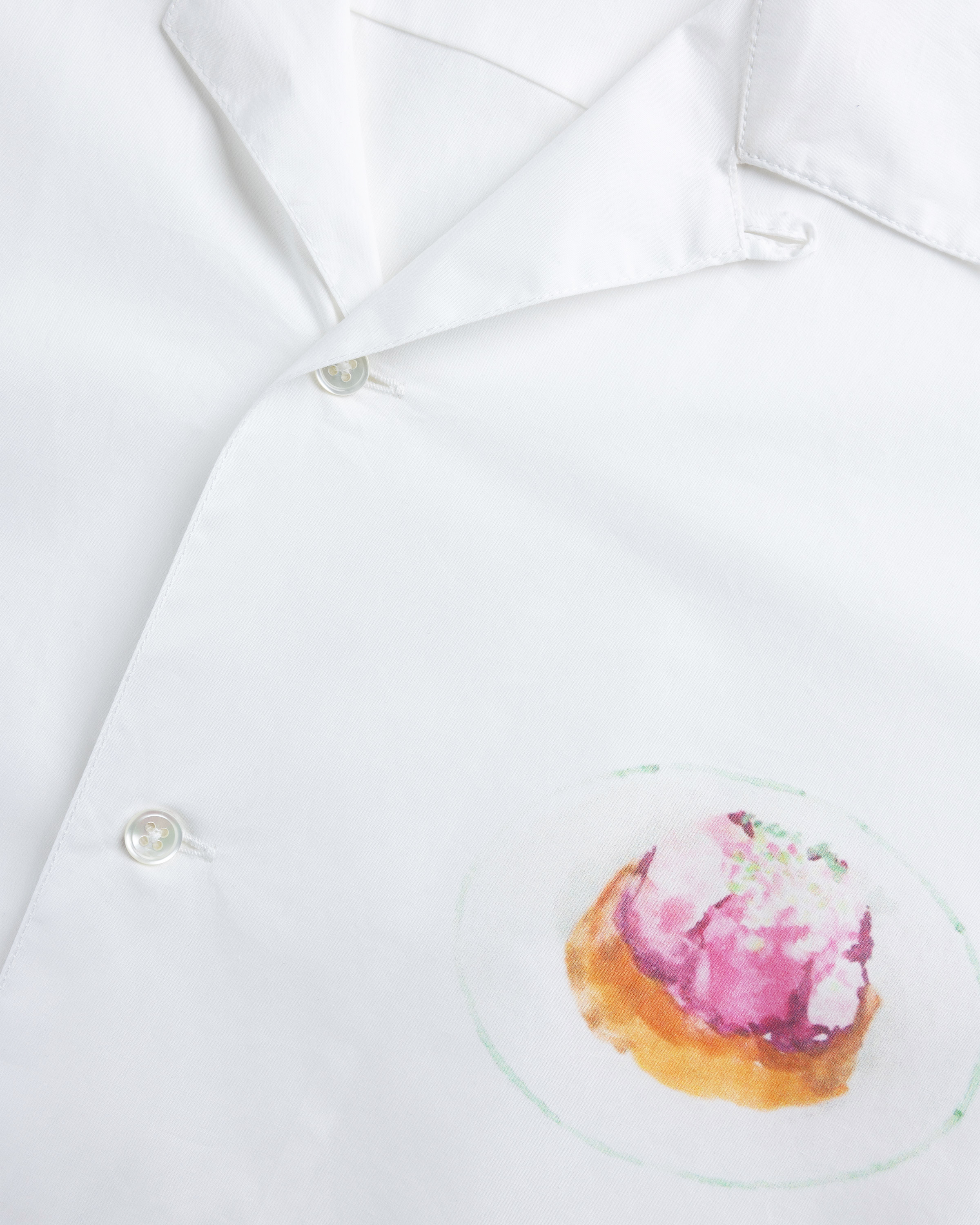 Café de Flore x Highsnobiety – Dessert Shirt White - Shortsleeve Shirts - White - Image 8