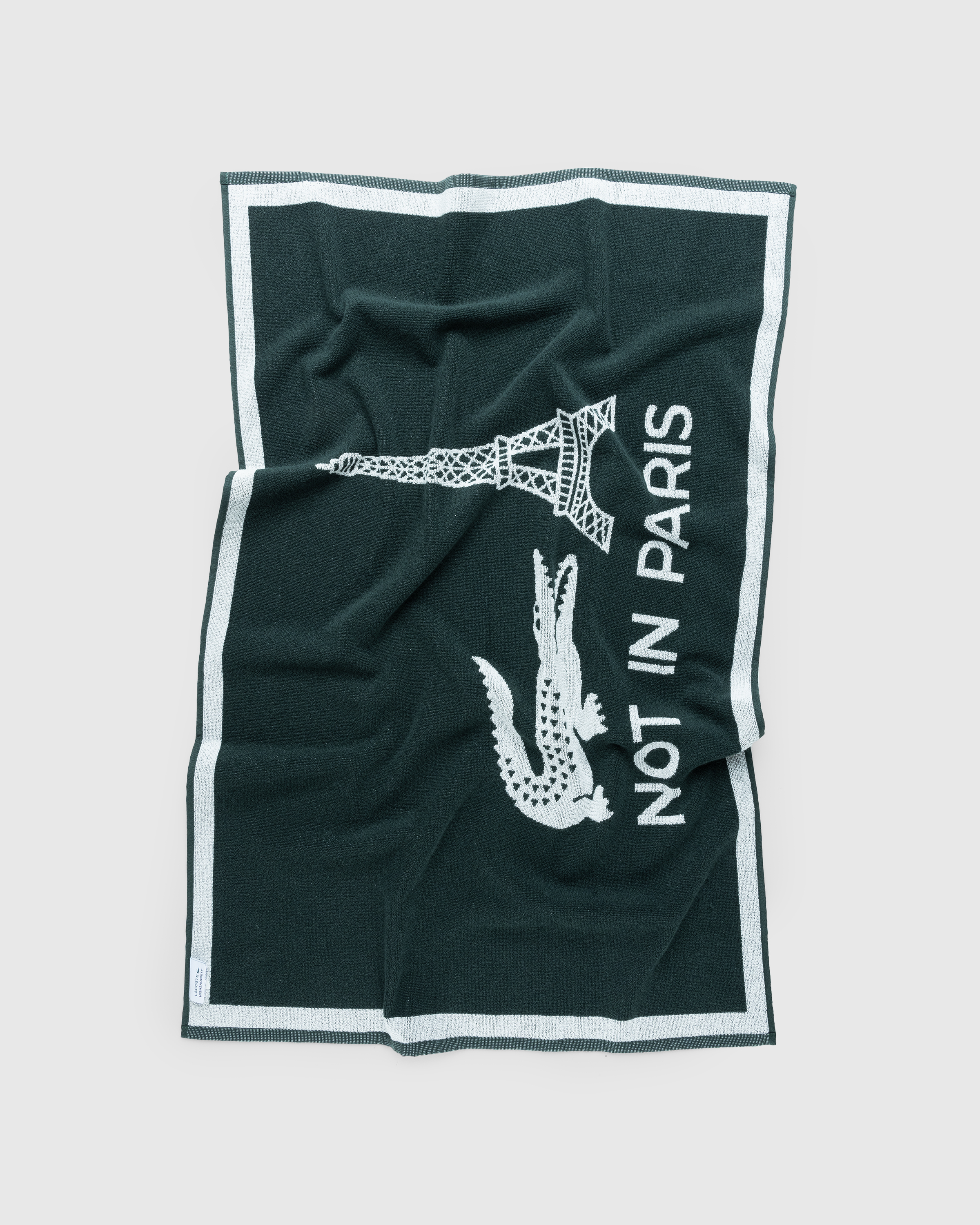 Lacoste x Highsnobiety – Not In Paris Towel Green - Towels - Green - Image 1