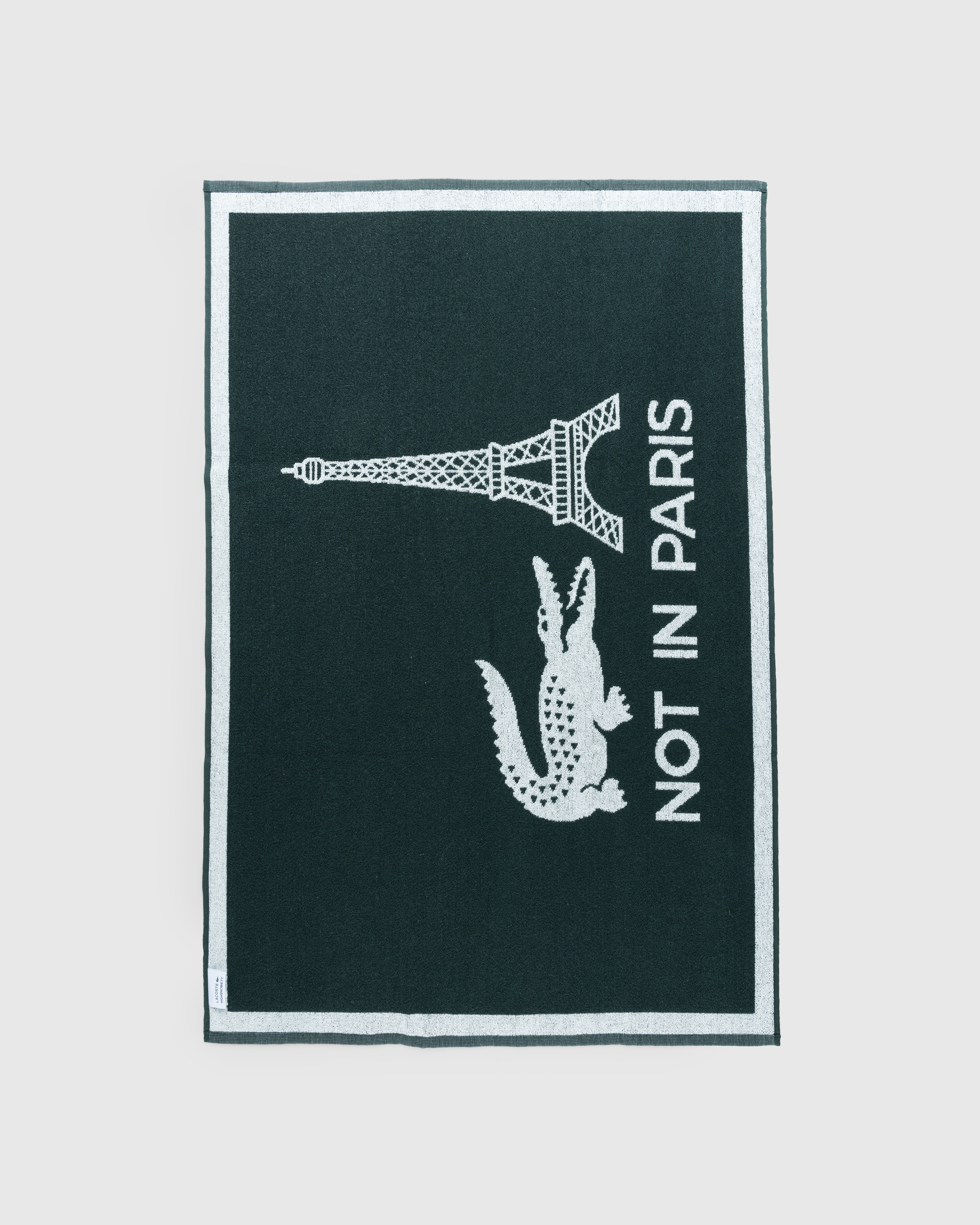 Lacoste x Highsnobiety – Not In Paris Towel Green - Towels - Green - Image 2