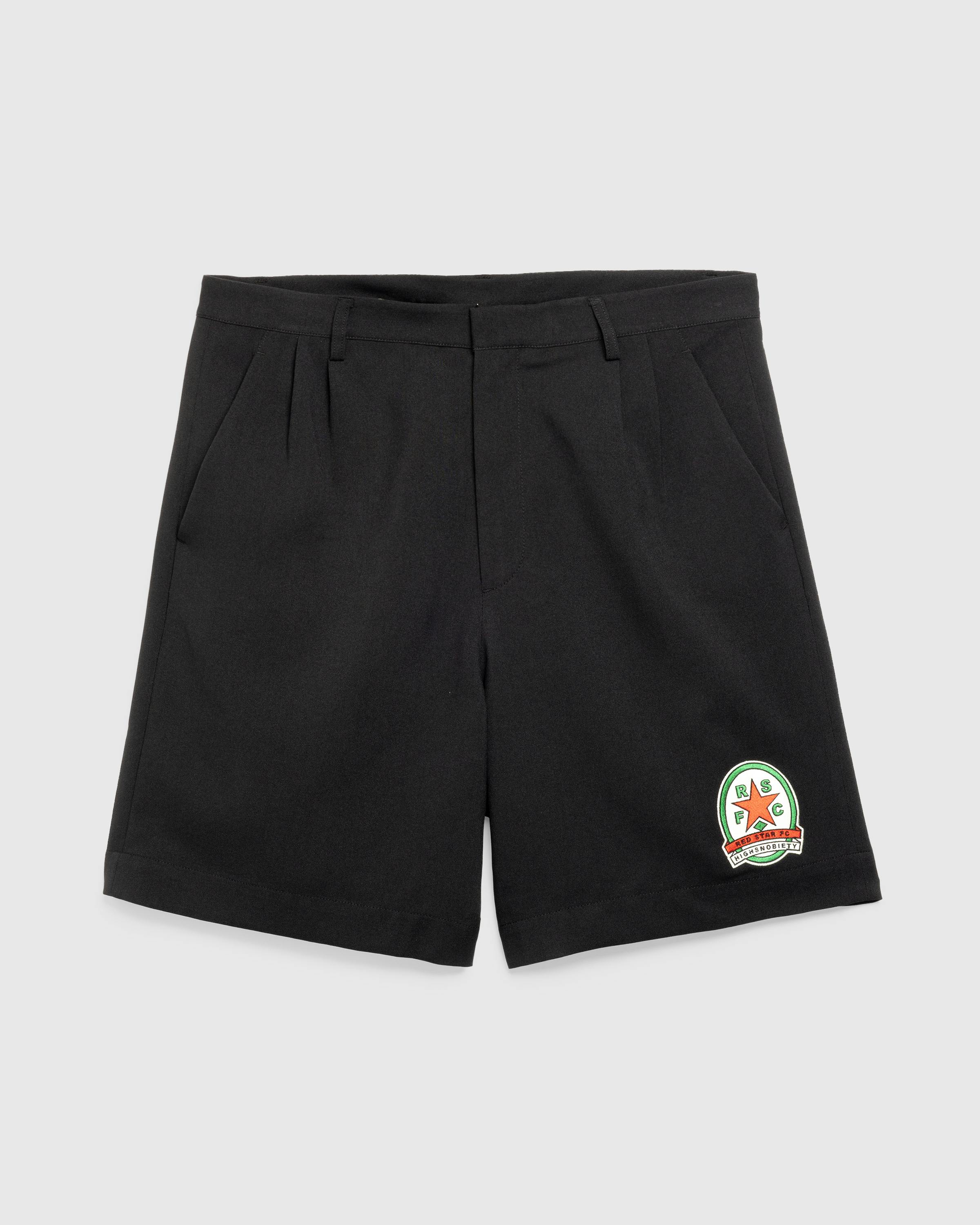 Red Star x Highsnobiety – Suiting Shorts - Bermuda Cuts - Black - Image 1