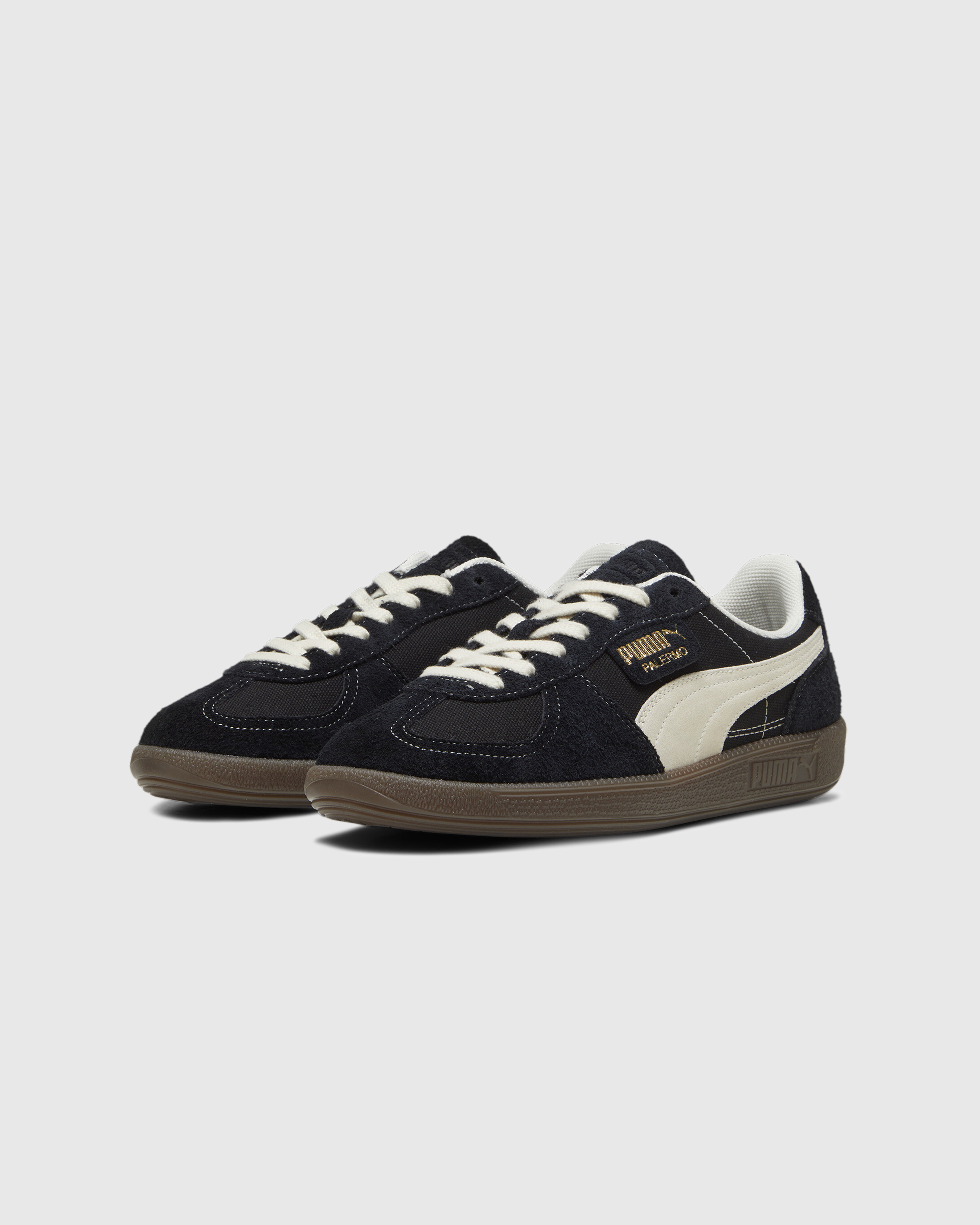 Puma – Palermo Vintage Black/Frosted Ivory/Gum - Low Top Sneakers - Black - Image 5
