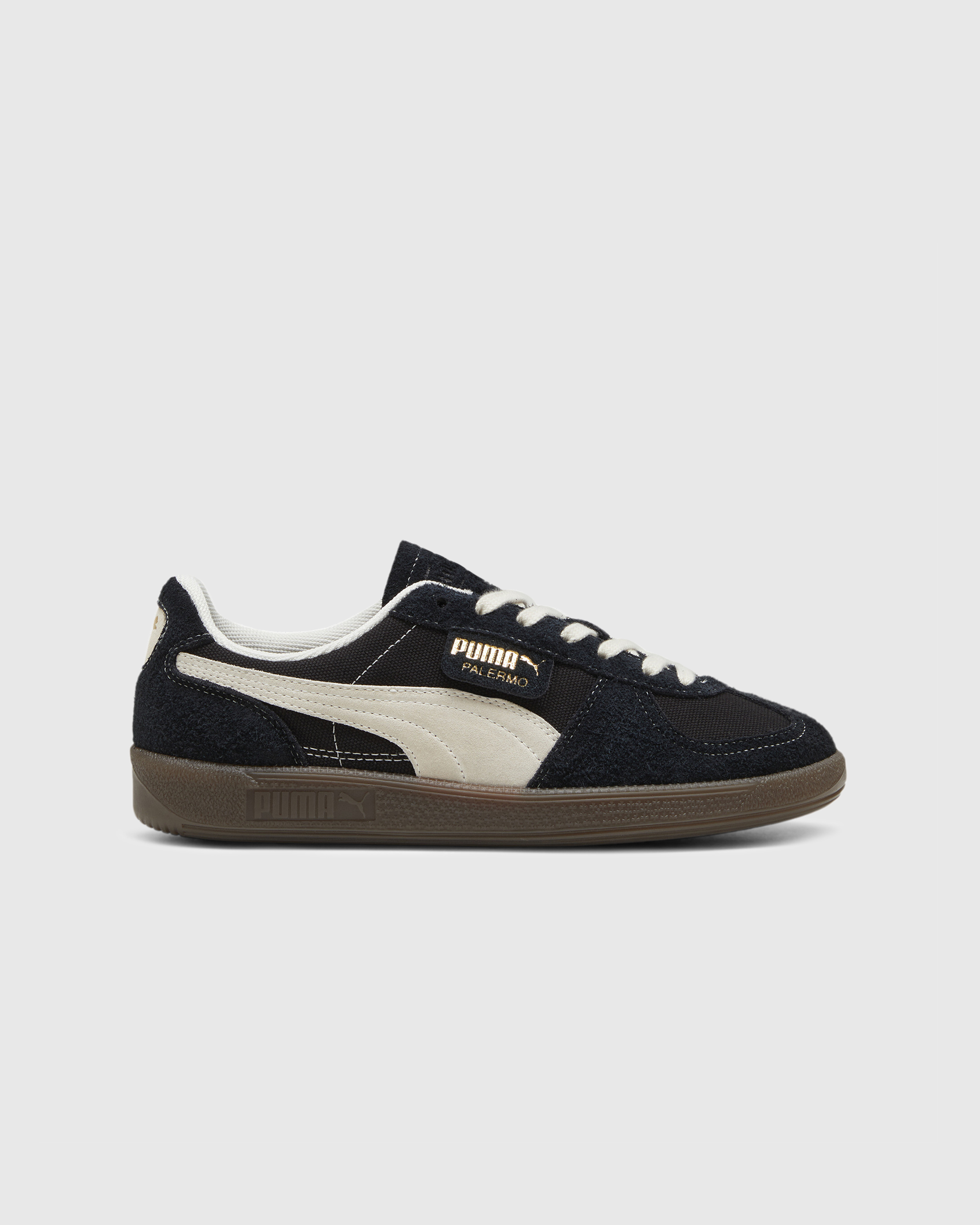 Puma – Palermo Vintage Black/Frosted Ivory/Gum - Low Top Sneakers - Black - Image 1