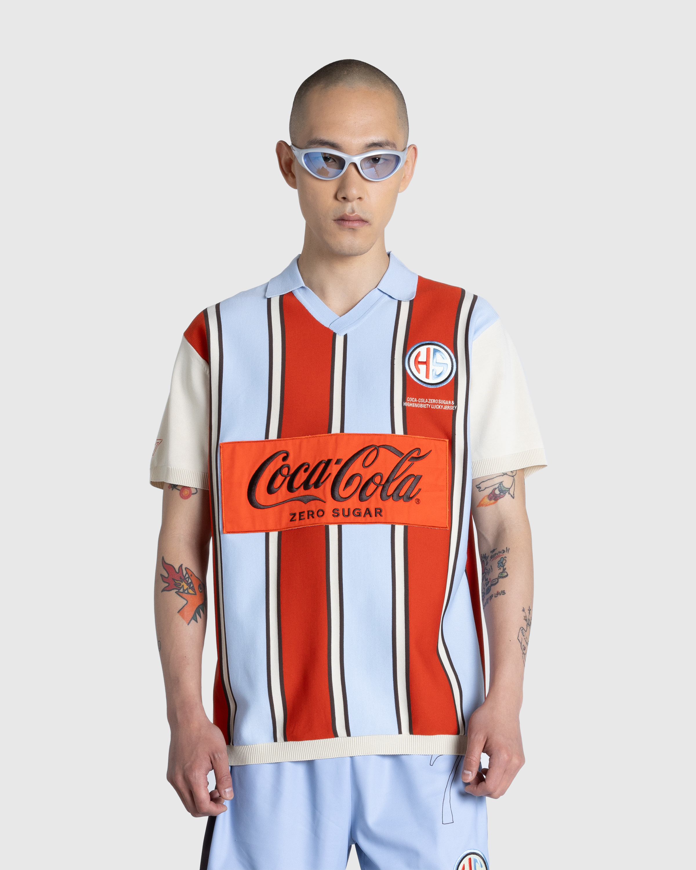 Highsnobiety x Coca-Cola Zero Sugar – Knit Polo Multi - Polos - Multi - Image 2