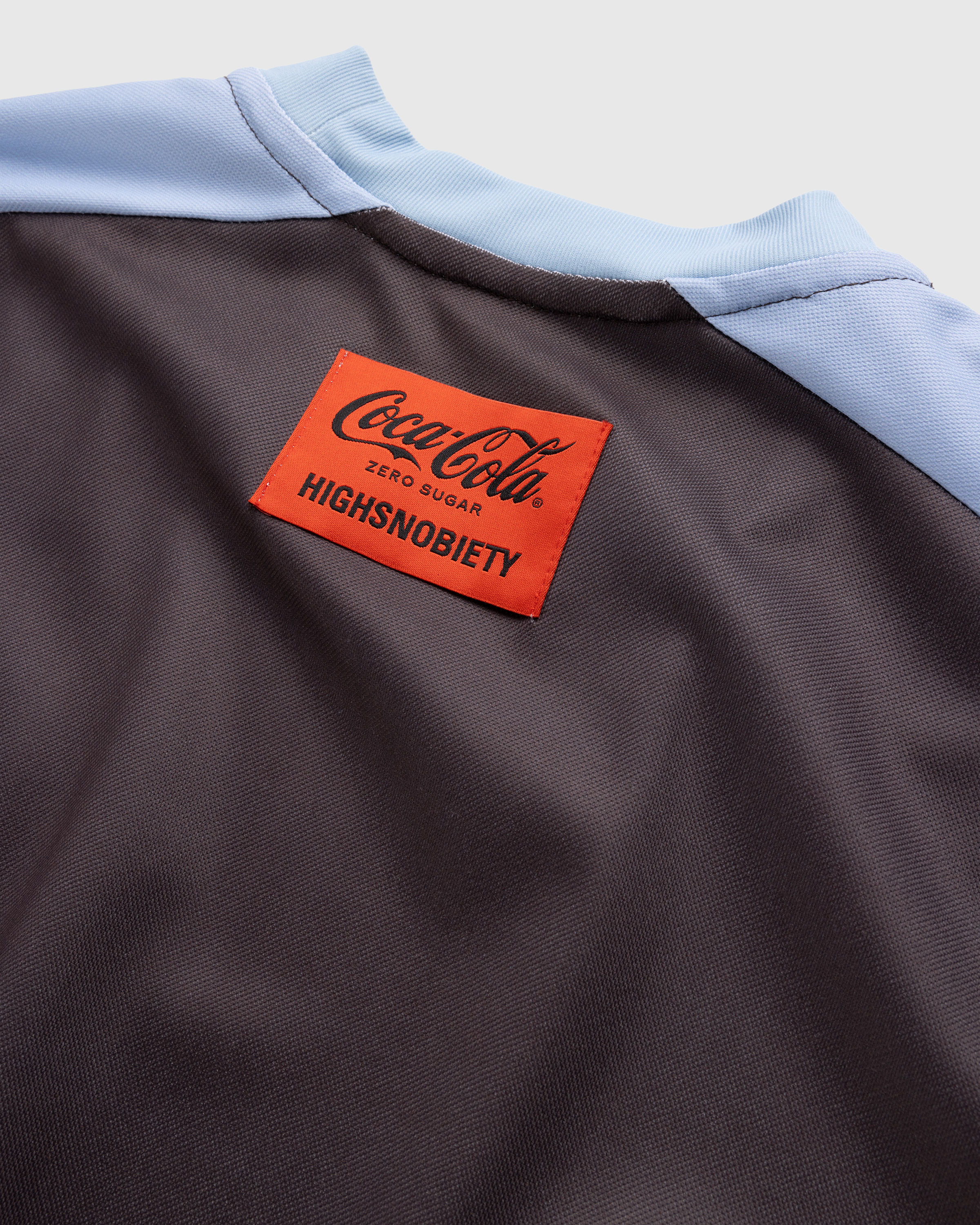 Highsnobiety x Coca-Cola Zero Sugar – Football Tee Brown/Blue - T-Shirts - Brown - Image 7