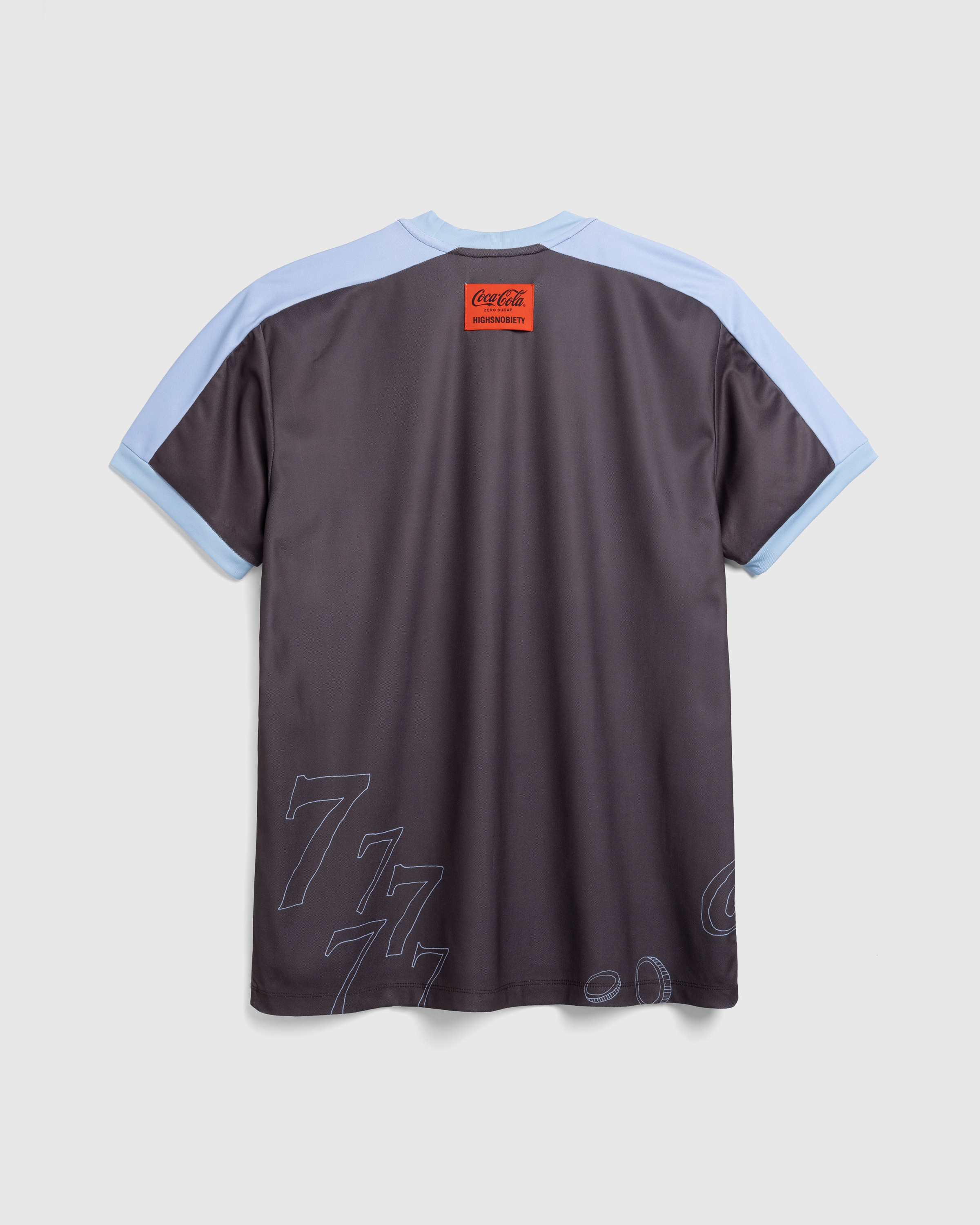 Highsnobiety x Coca-Cola Zero Sugar – Football Tee Brown/Blue - T-Shirts - Brown - Image 5