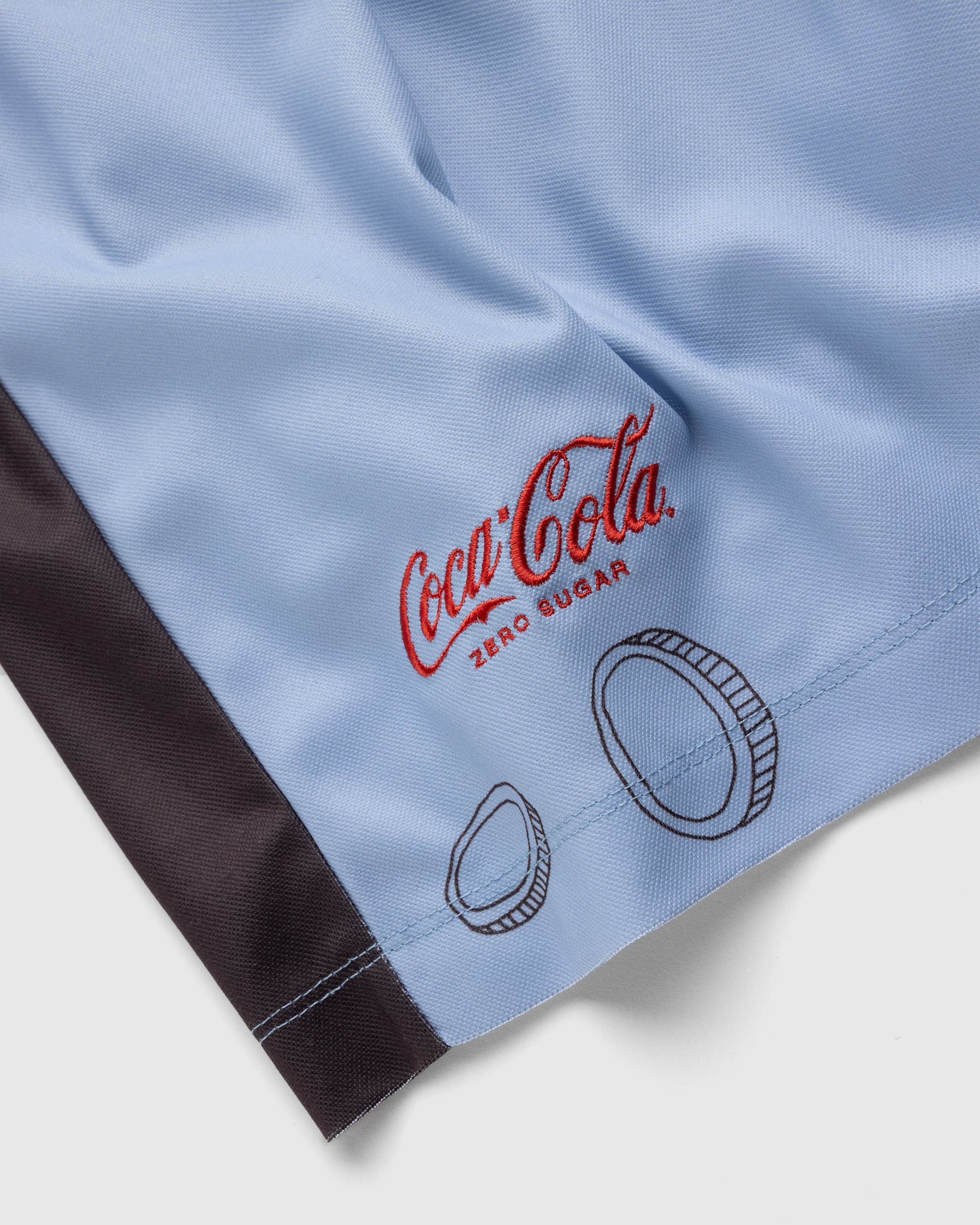 Highsnobiety x Coca-Cola Zero Sugar – Football Shorts Blue - Short Cuts - Blue - Image 6
