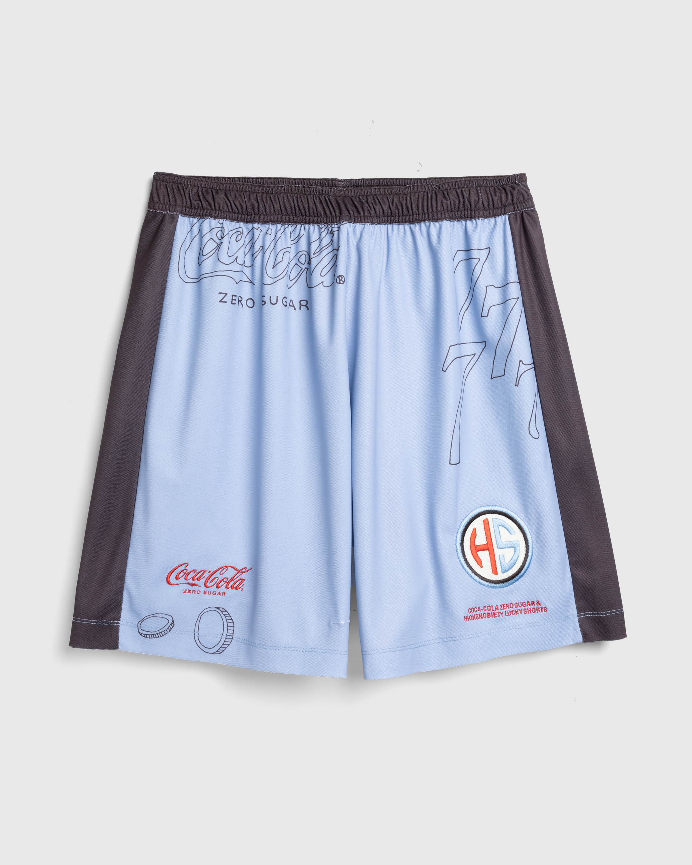 Highsnobiety x Coca-Cola Zero Sugar – Football Shorts Blue - Short Cuts - Blue - Image 1