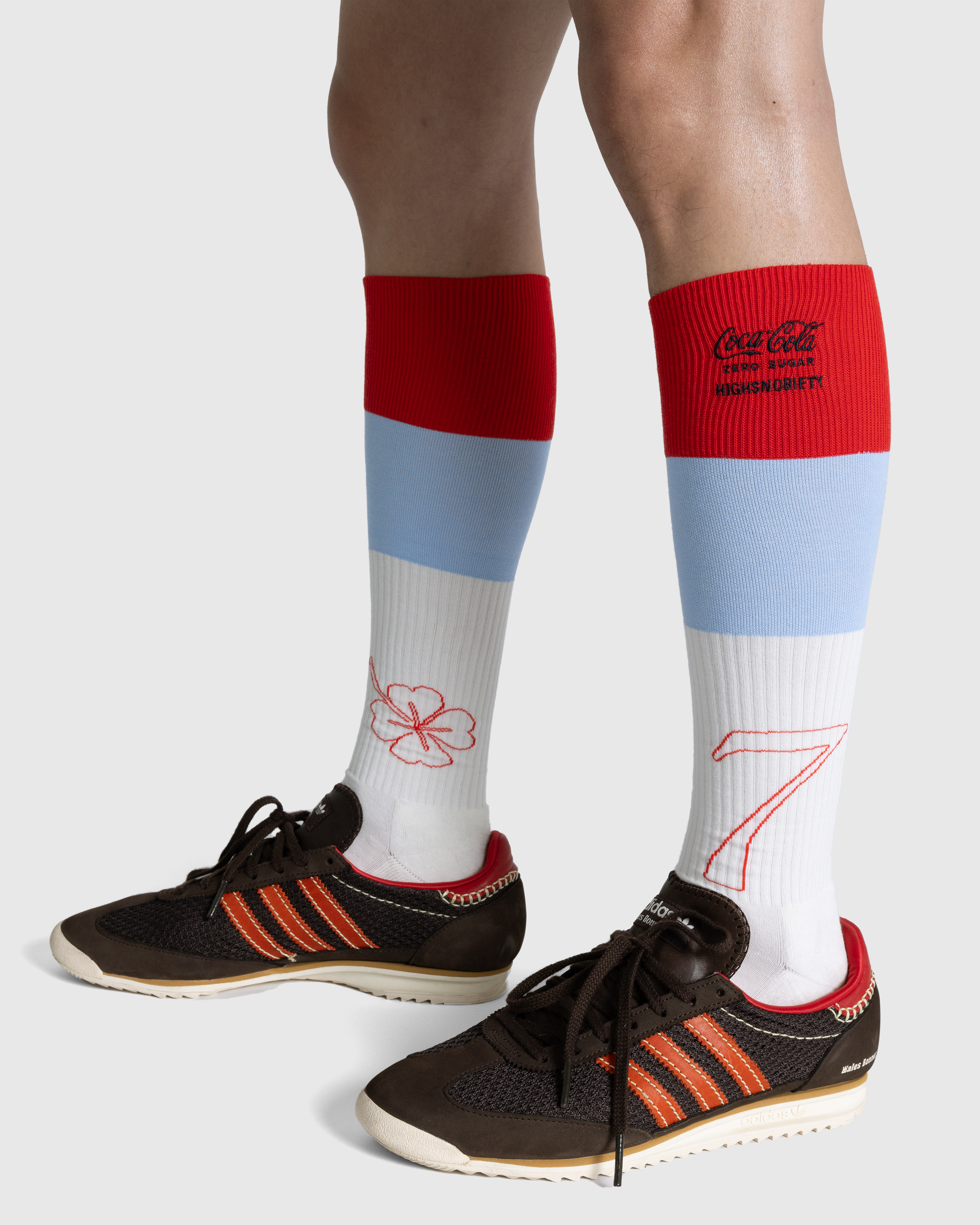 Highsnobiety x Coca-Cola Zero Sugar – Lucky Socks Multi - Knee  - White - Image 2
