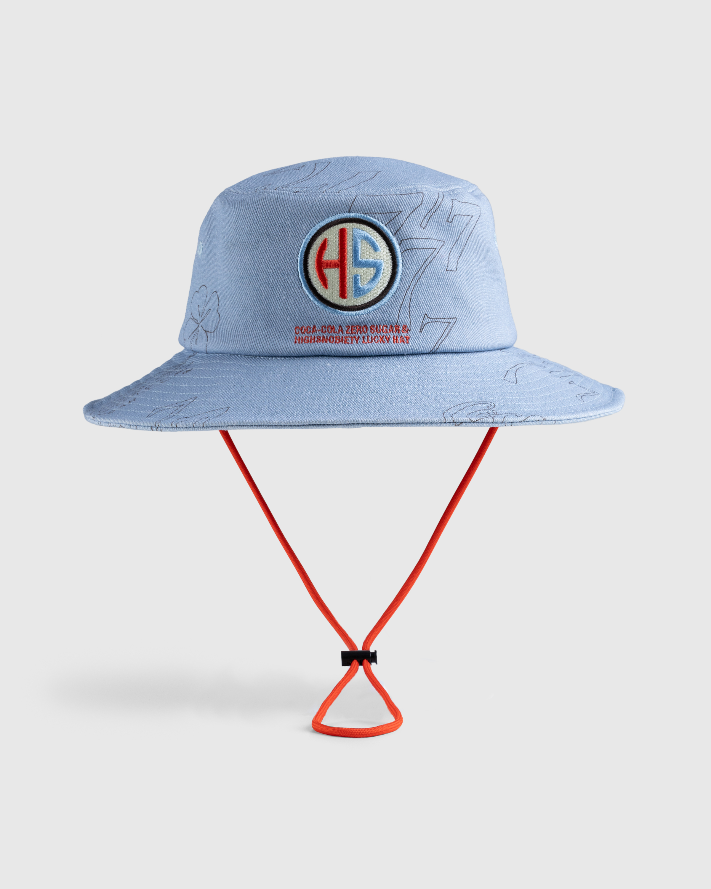 Highsnobiety x Coca-Cola Zero Sugar – Lucky Bucket Hat Light Blue - Bucket Hats - Light Blue - Image 1