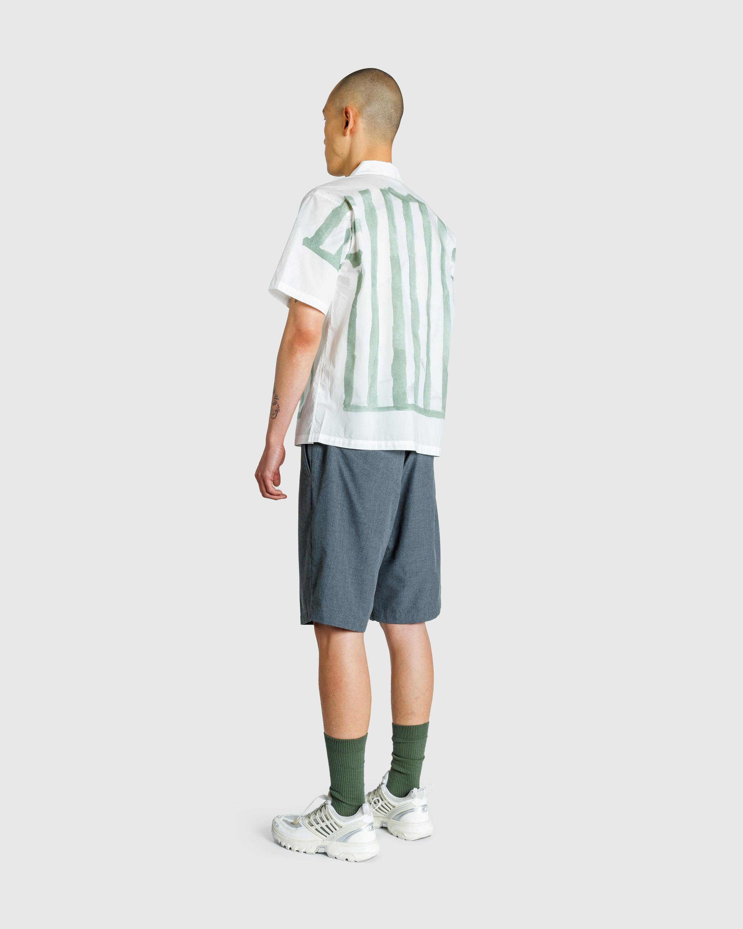 Red Star x Highsnobiety – Football Kit Shirt White/Green - Tees - White - Image 5