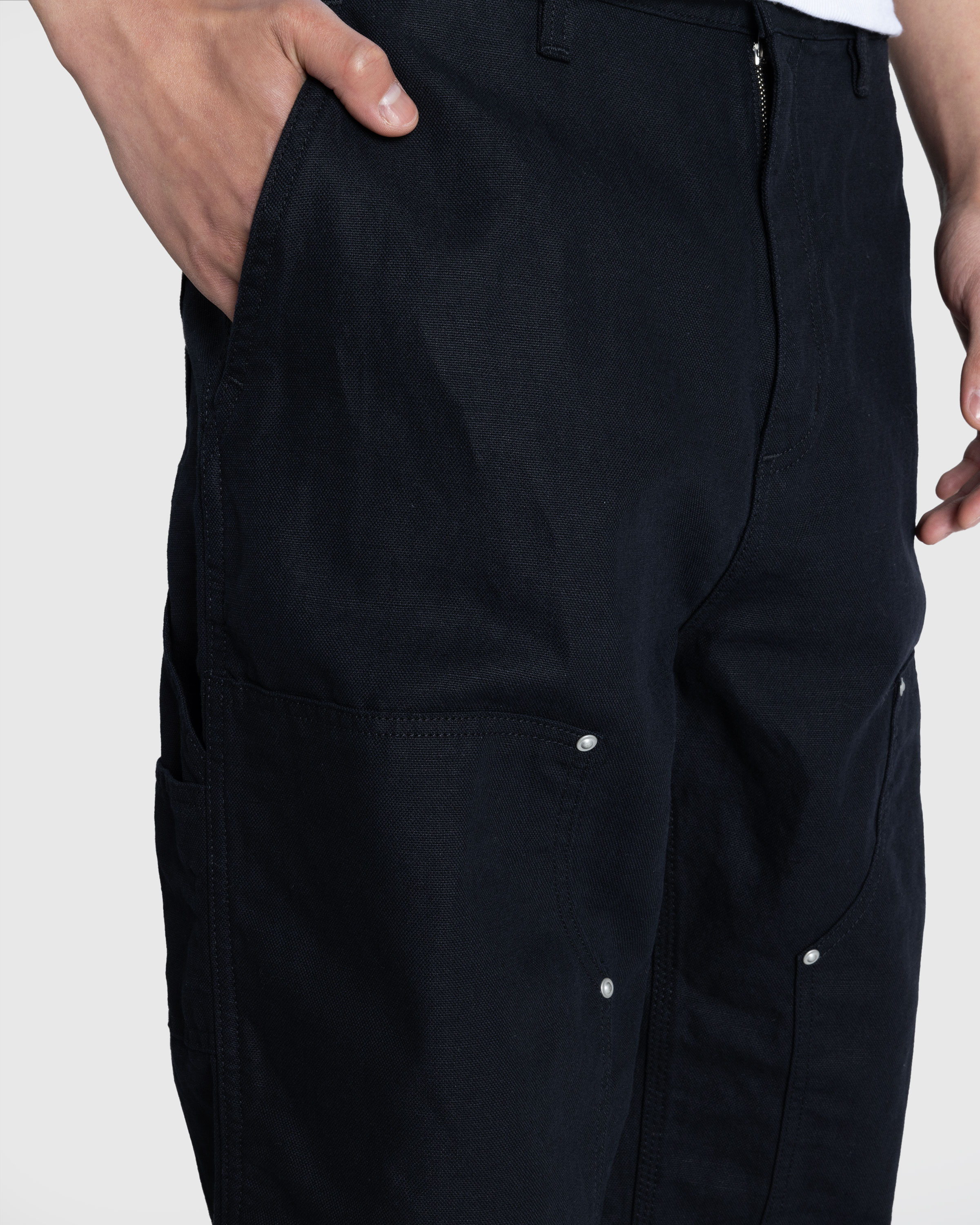 Carhartt WIP – Walter Double Knee Pant Black/Rinsed - Work Pants - Black - Image 5