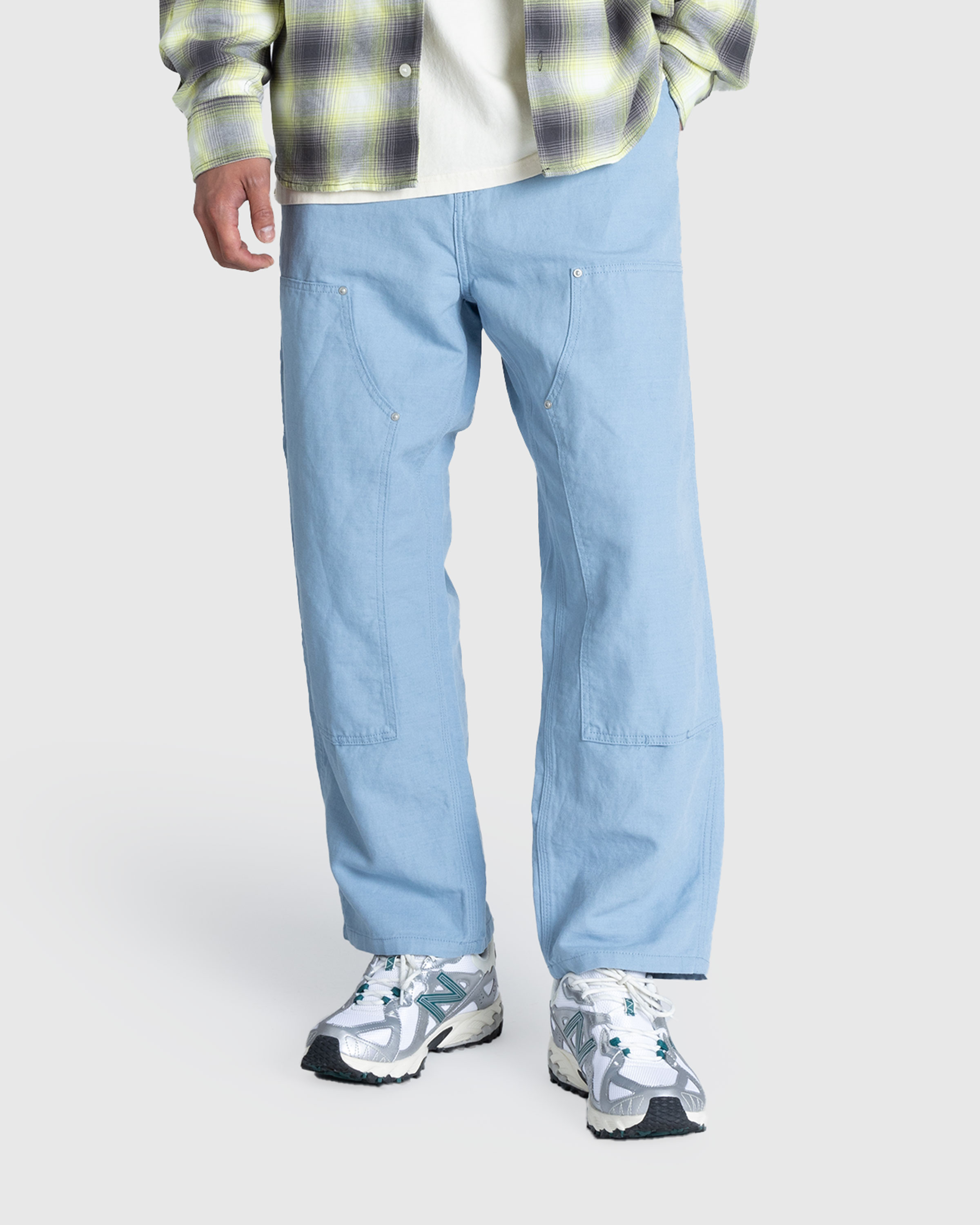 Carhartt WIP – Walter Double Knee Pant Misty Sky/Rinsed - Work Pants - Blue - Image 2