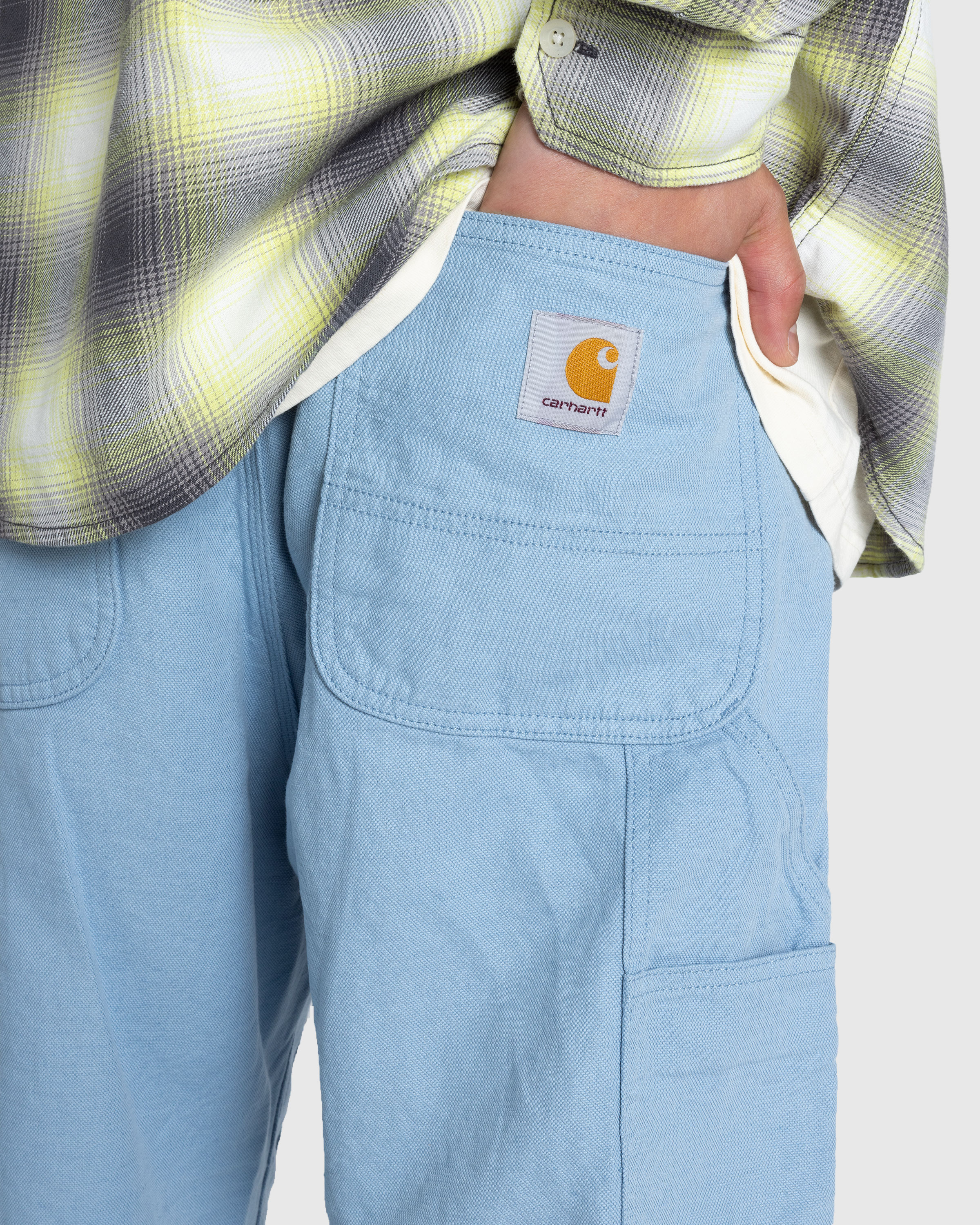 Carhartt WIP – Walter Double Knee Pant Misty Sky/Rinsed - Work Pants - Blue - Image 5